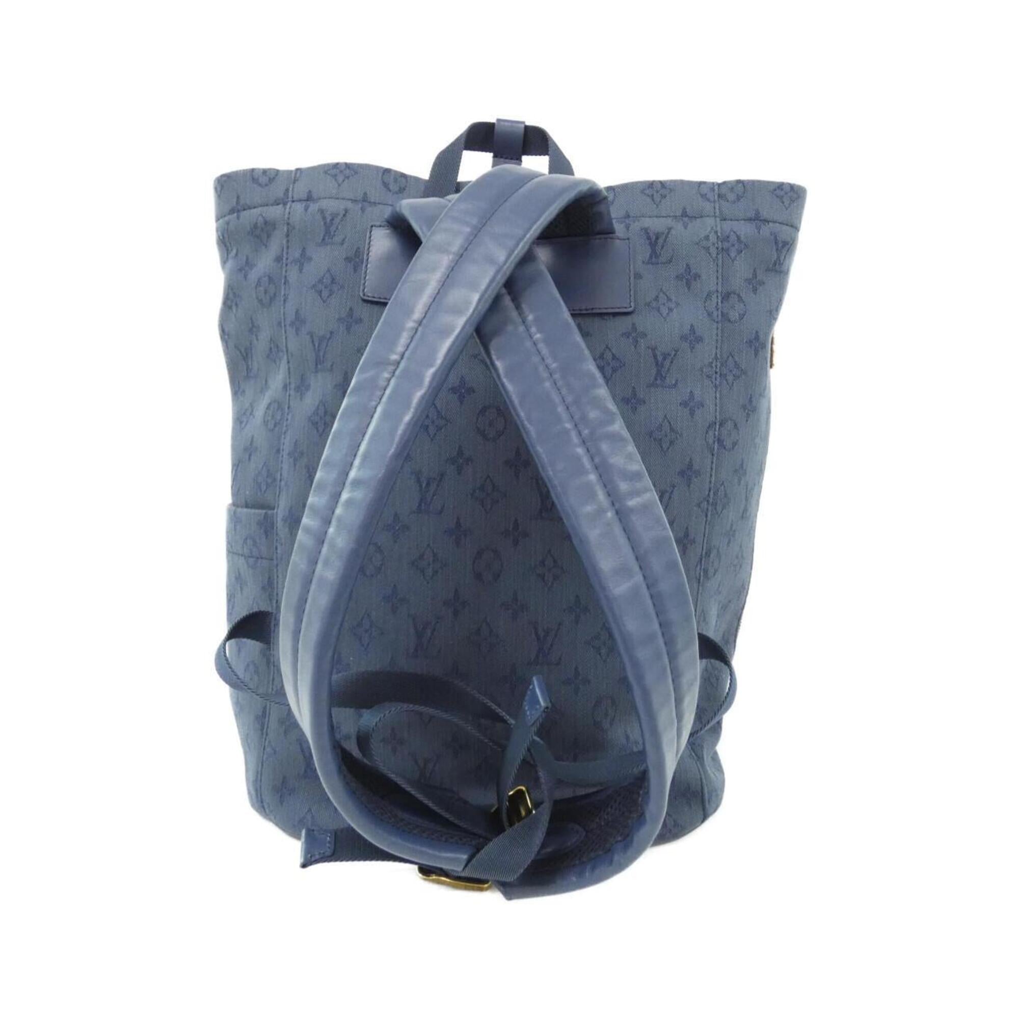 Louis Vuitton Navy Denim Backpack (Pre-Owned)