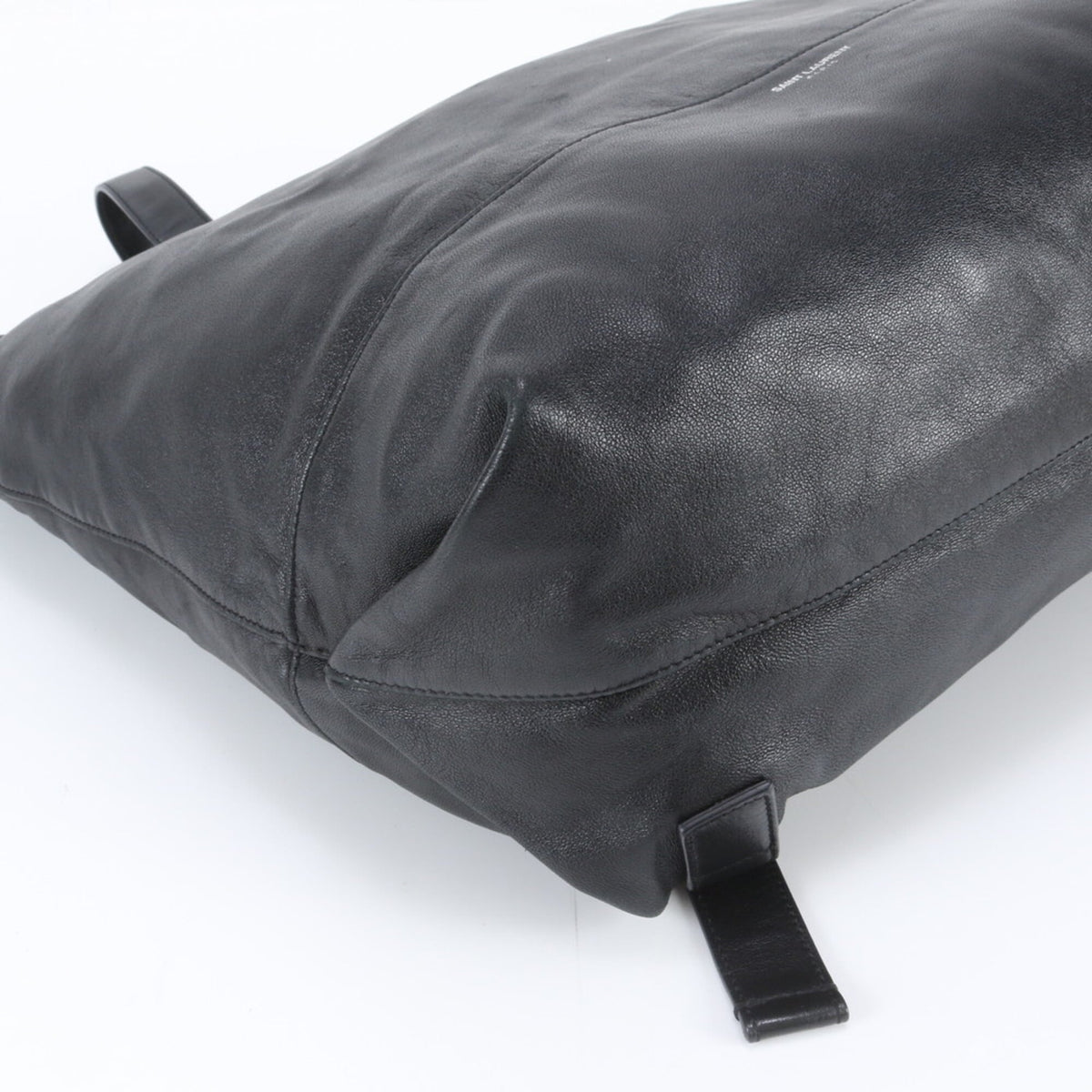 Saint Laurent Black Leather Backpack Tote Bag (Pre-Owned)