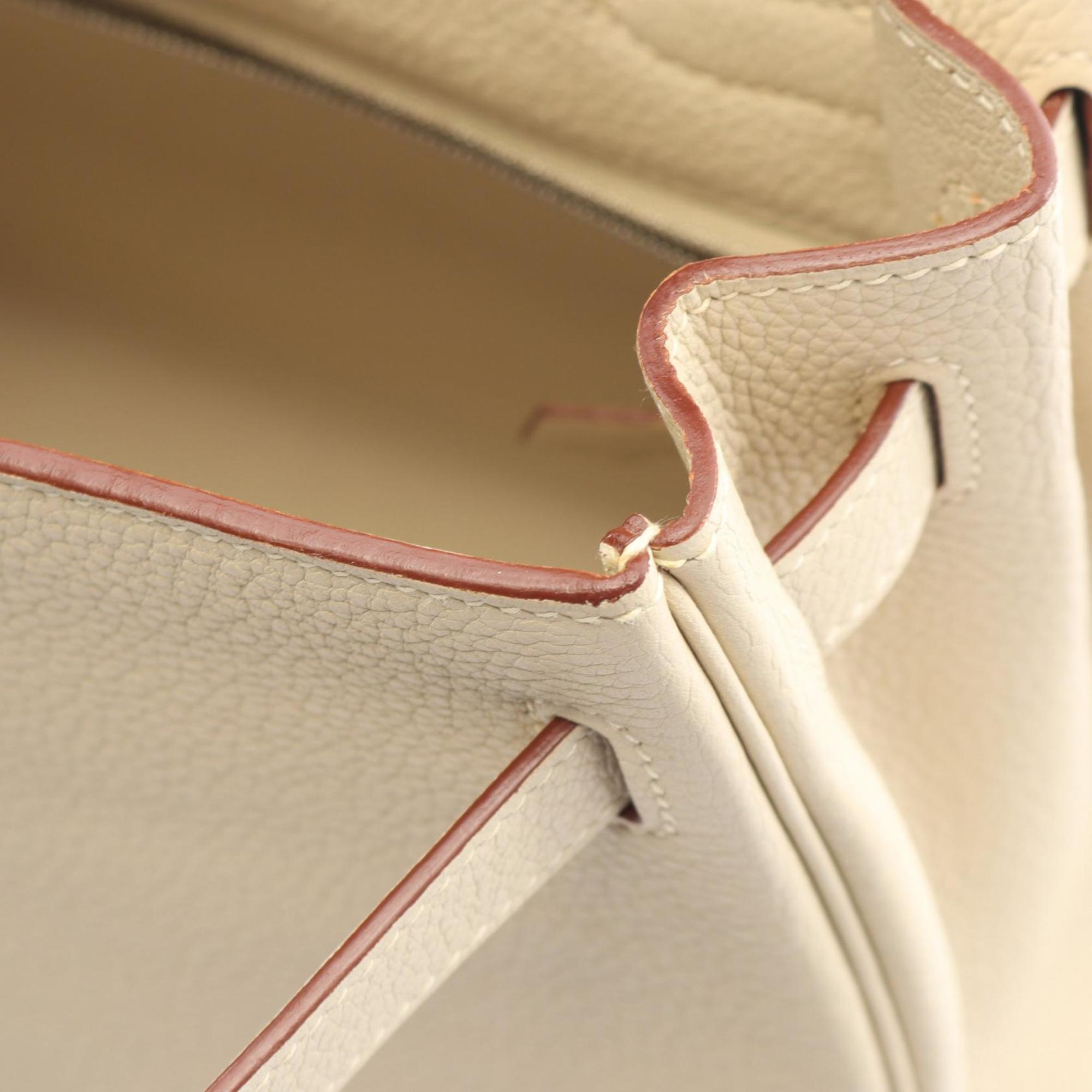 Hermes Beige Parchemin Leather Handbag (Pre-Owned)