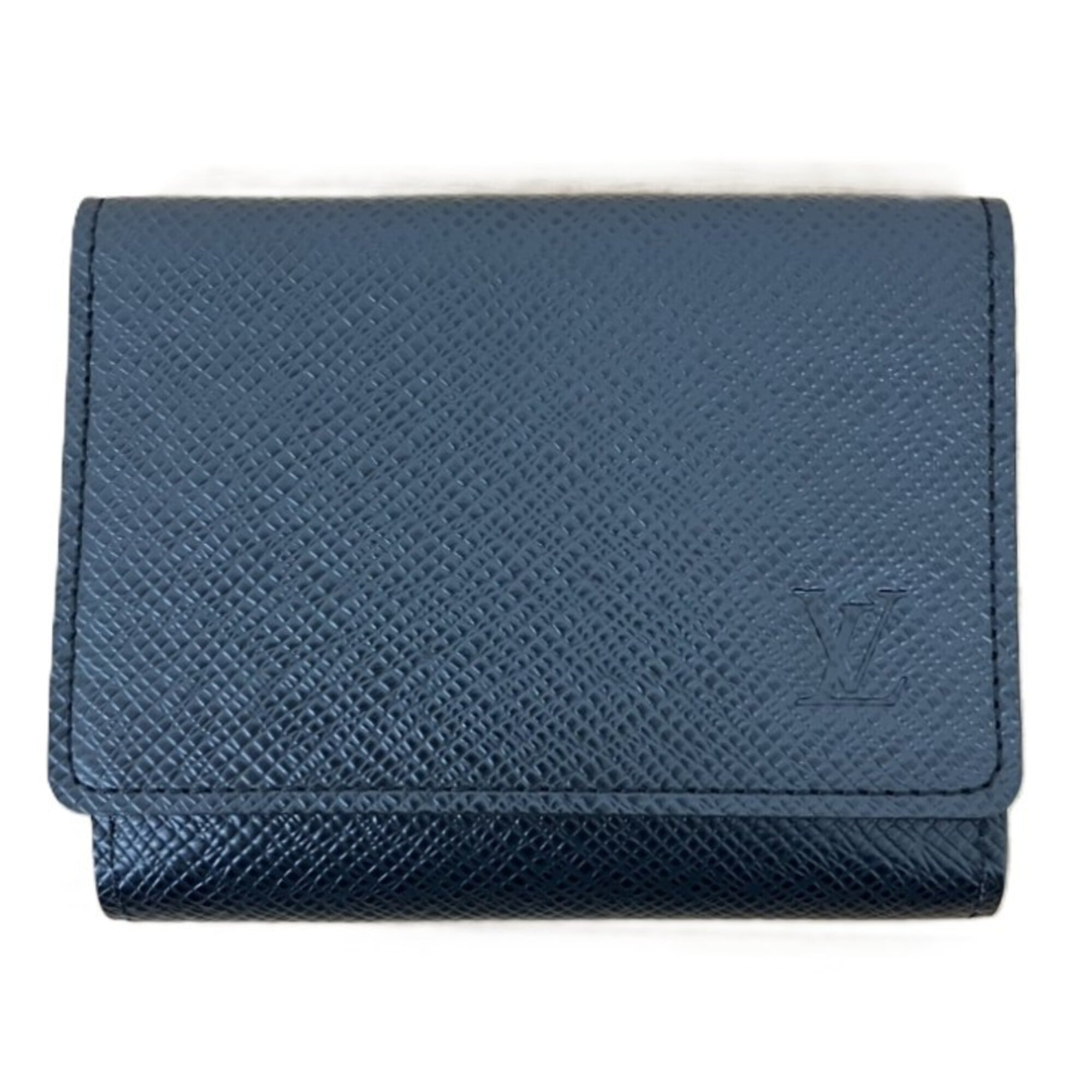 Louis Vuitton Black Leather Coin Purse/Coin Case (Pre-Owned)