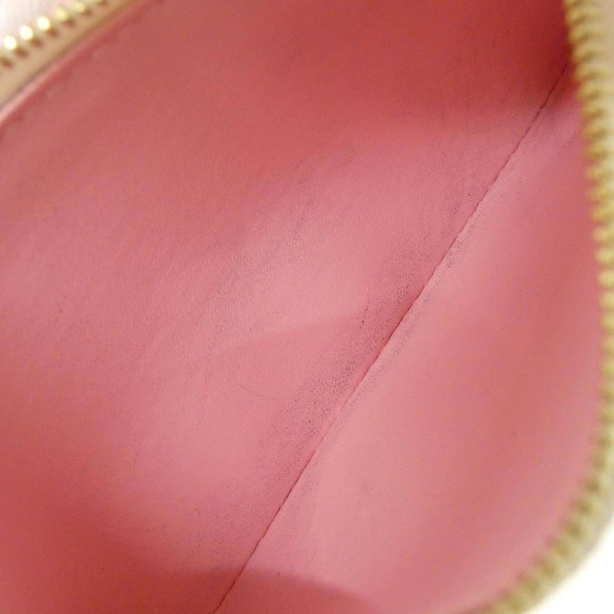 Louis Vuitton Peach Pink Coated Canvas Wallet (Bi-Fold) (Pre-Owned)