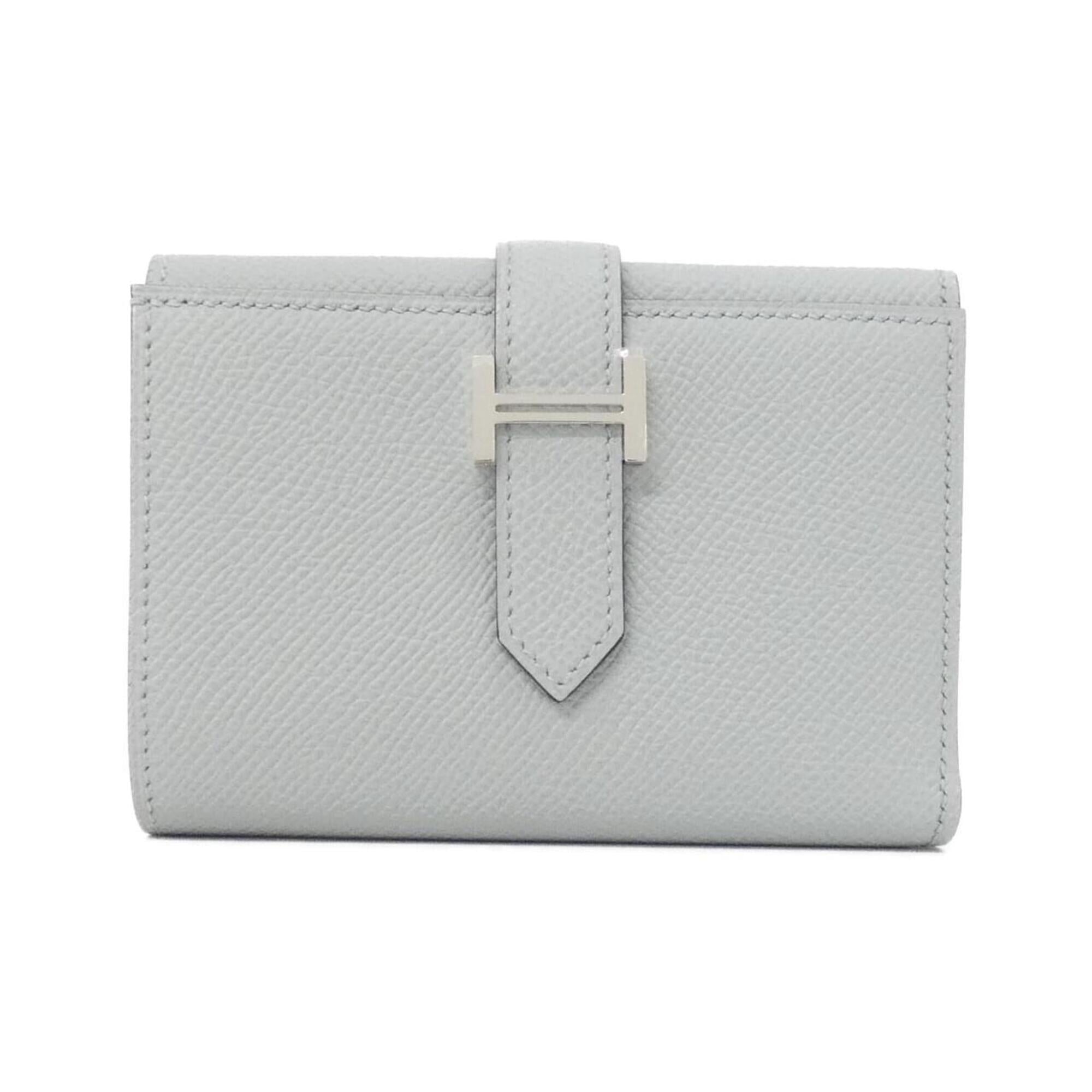 Hermes Gray Epsom Leather Wallet (Tri-Fold) (Pre-Owned)