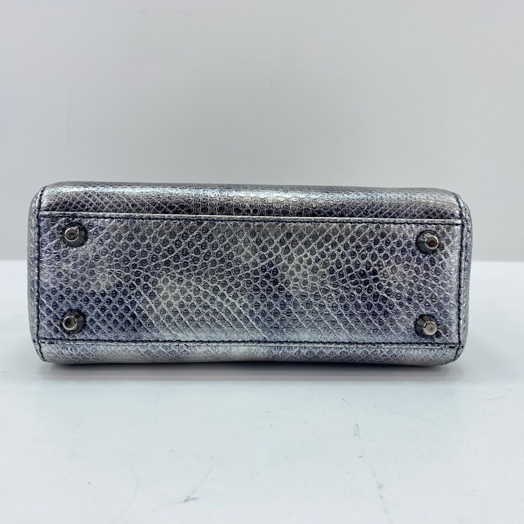 Christian Dior Silver Handbag Shoulder Bag (Pre-Owned)