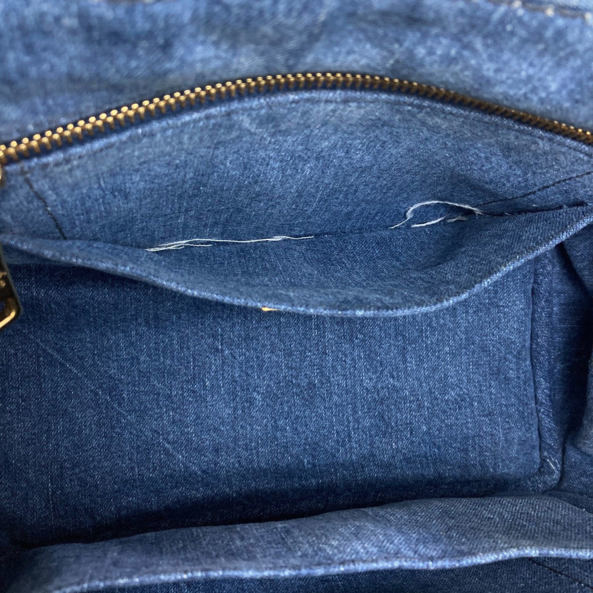 Prada Blue Denim Handbag (Pre-Owned)