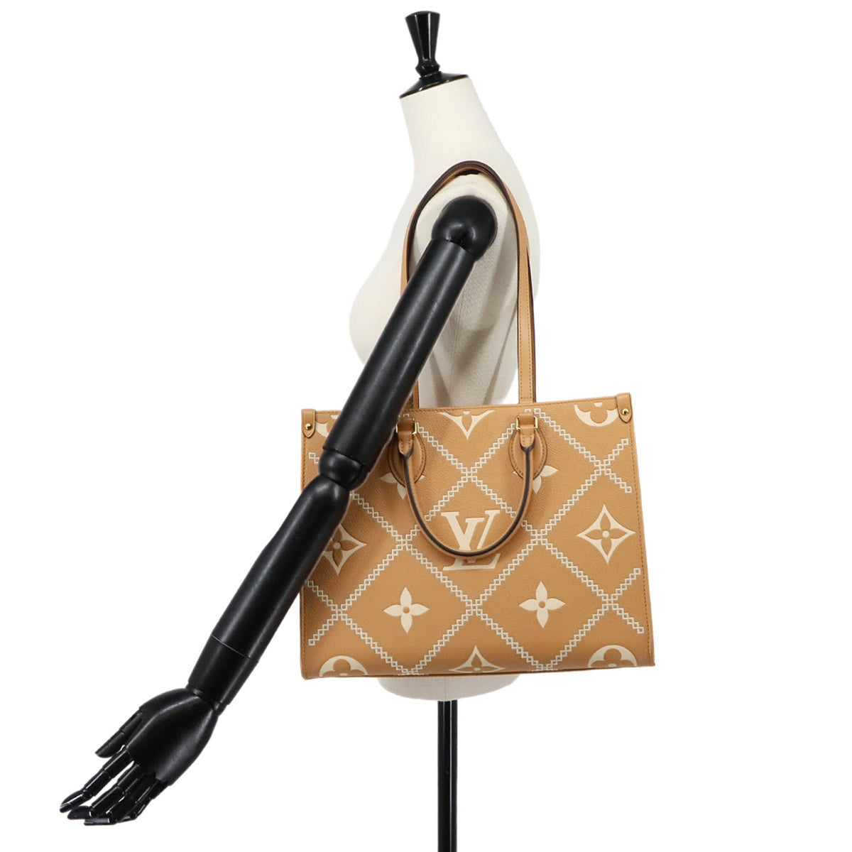 Louis Vuitton Gold Monogram Empreinte Handbag Tote Bag (Pre-Owned)