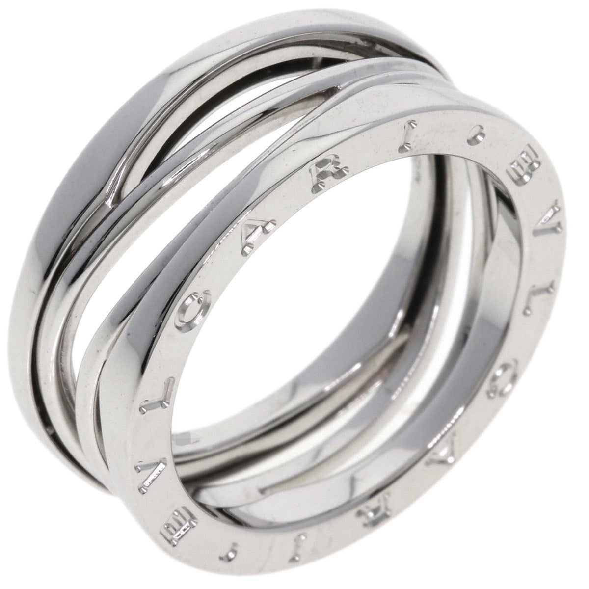 Bvlgari Silver White Gold (18K) Band Ring (Pre-Owned)