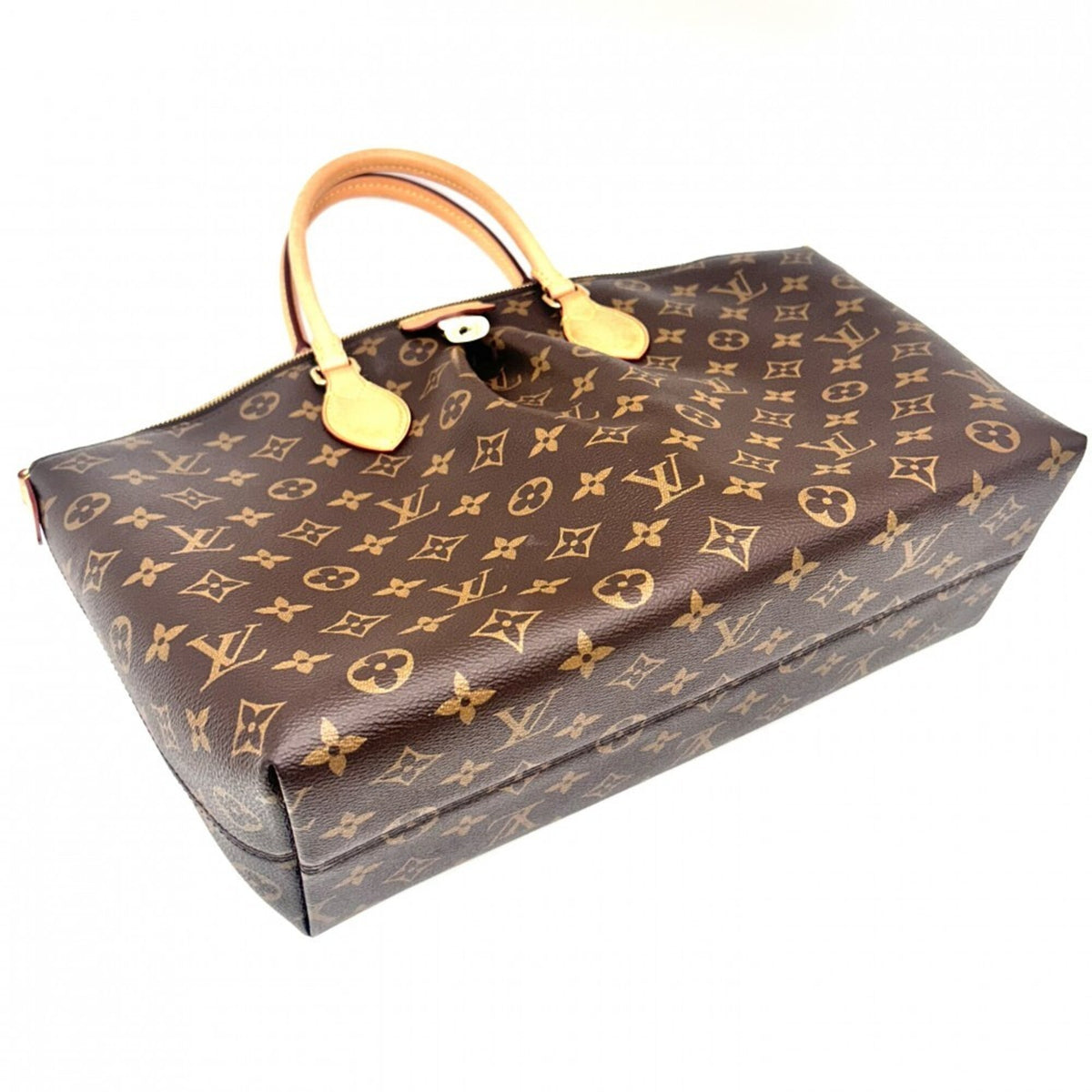 Louis Vuitton Brown Monogram Canvas Handbag Shoulder Bag (Pre-Owned)