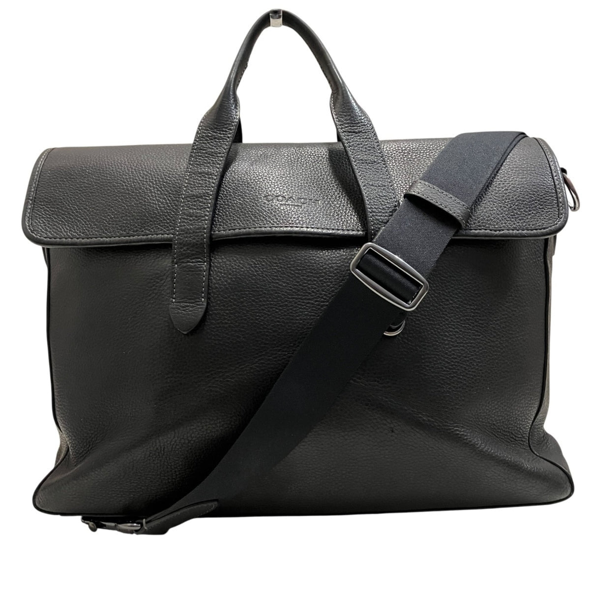 Coach Black Leather Briefcase (Pre-Owned)