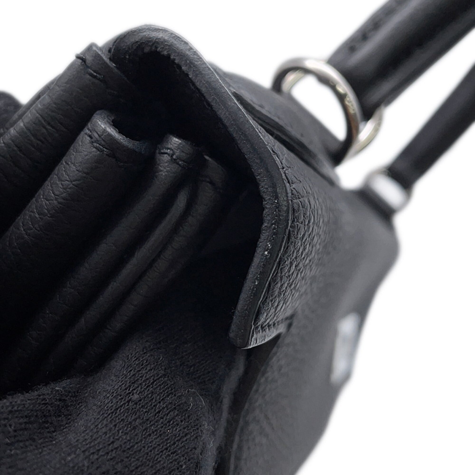 Hermes Kelly Black Togo Leather Handbag (Pre-Owned)