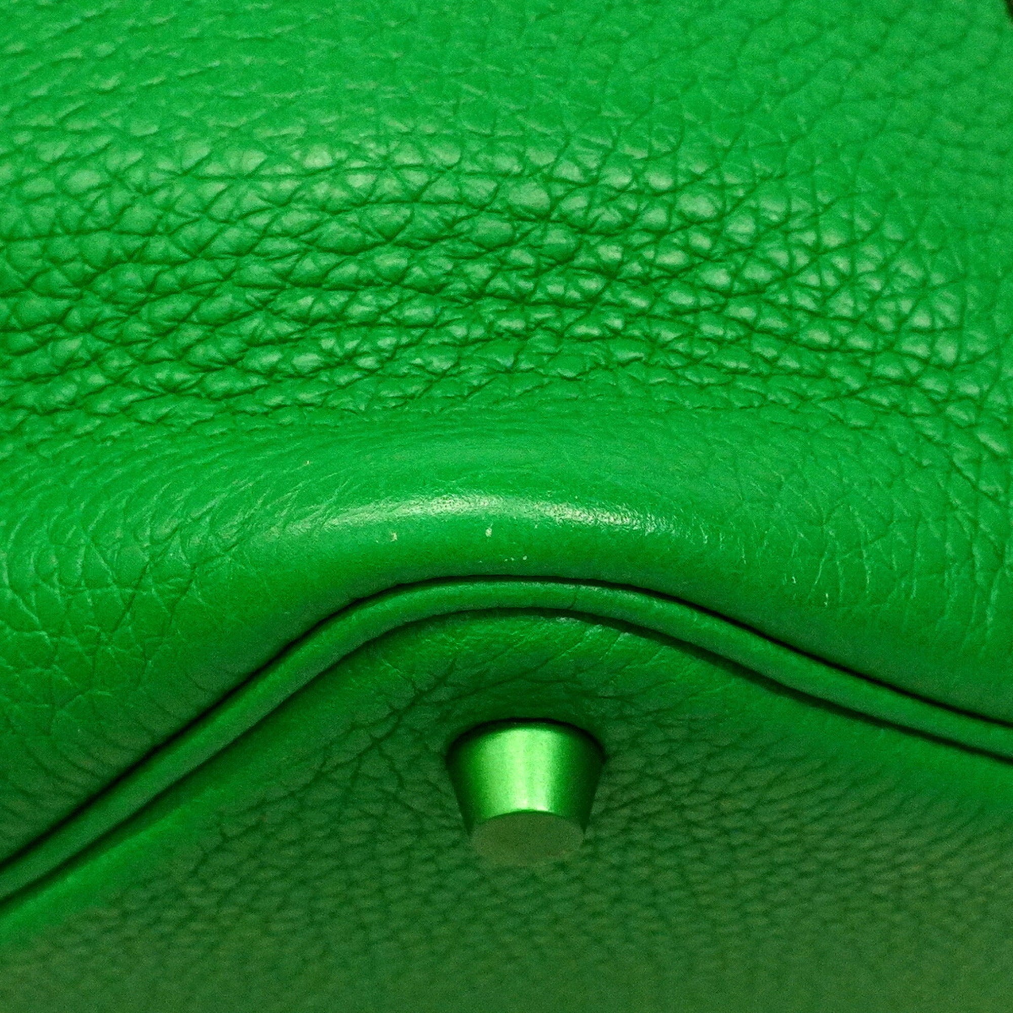 Hermes Bambou Taurillon Clemence Leather Handbag (Pre-Owned)