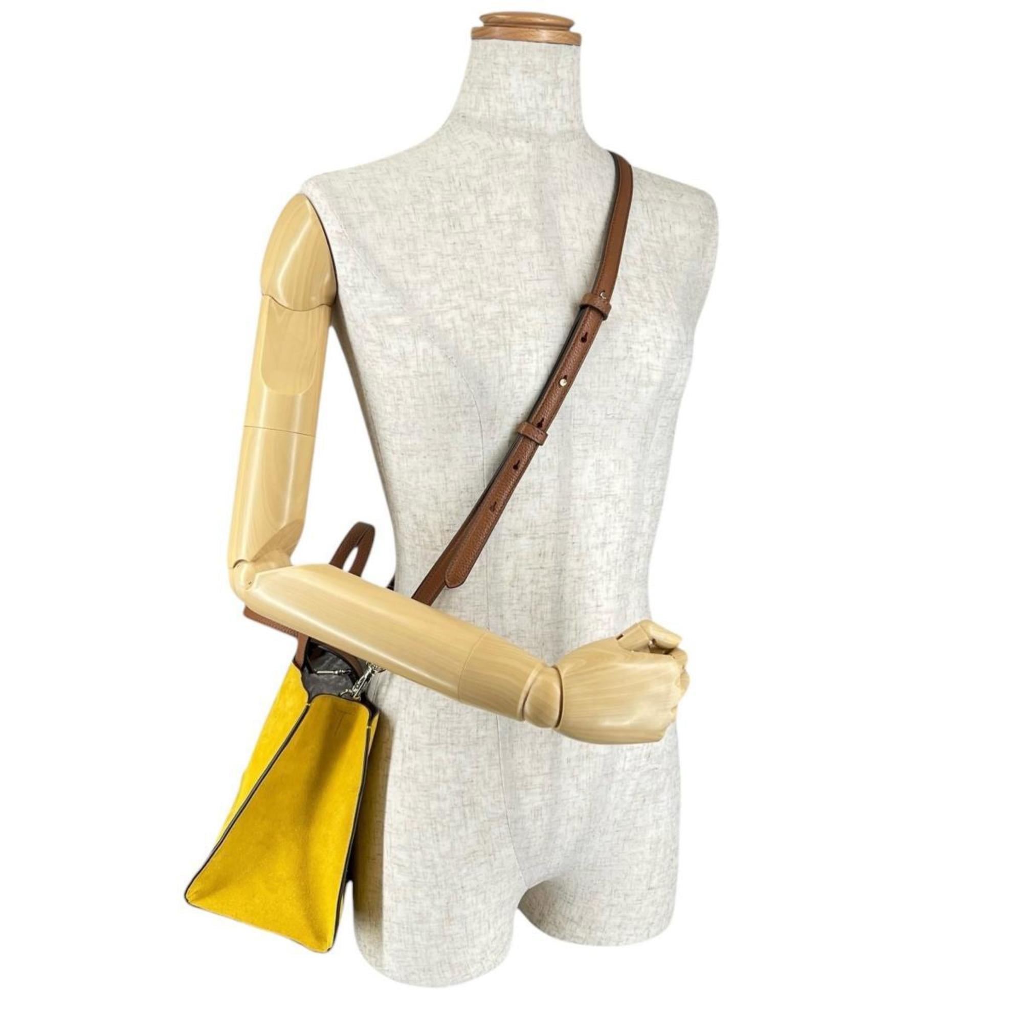 Kate Spade Yellow Suede Leather Handbag Shoulder Bag (Pre-Owned)