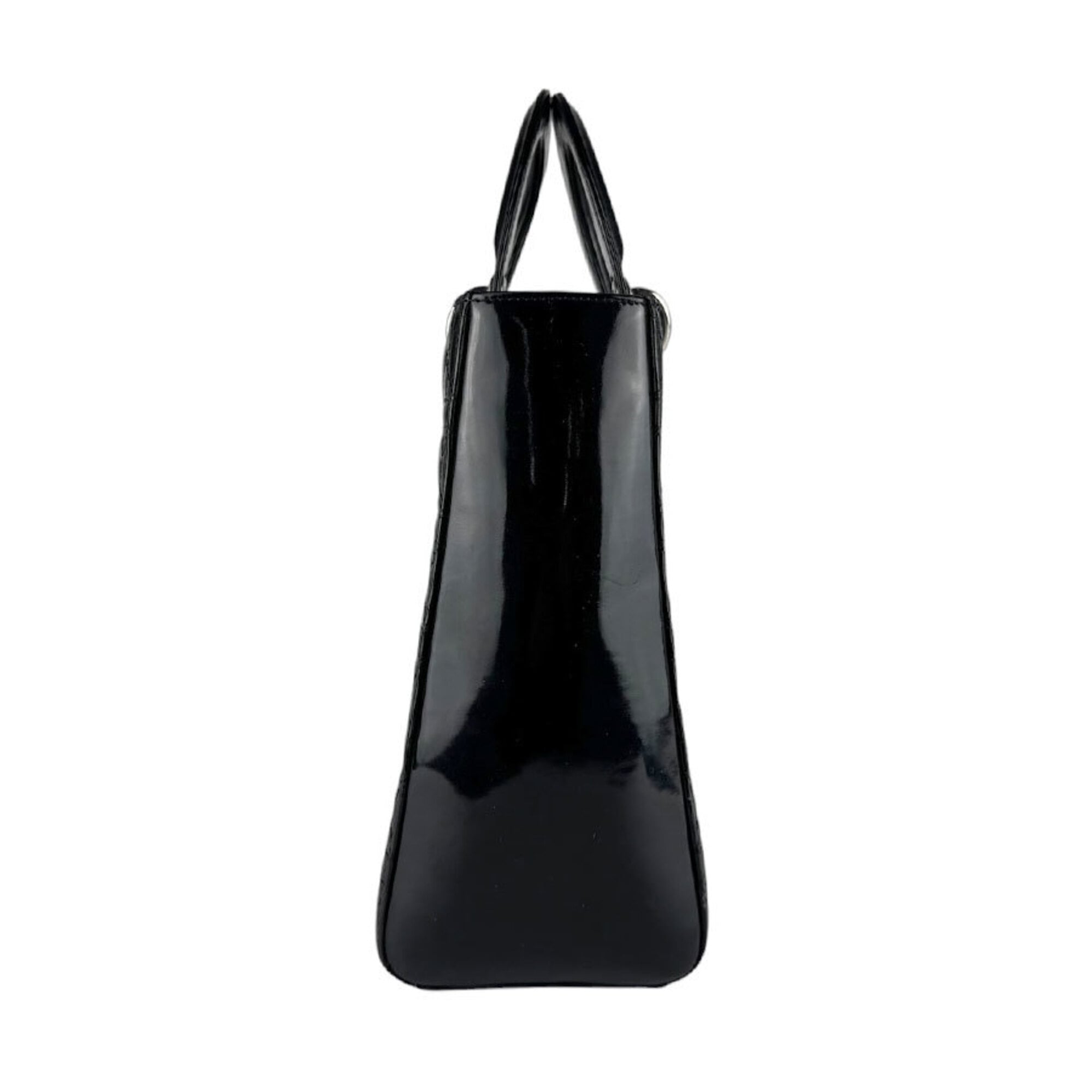 Christian Dior Black Patent Leather Handbag (Pre-Owned)