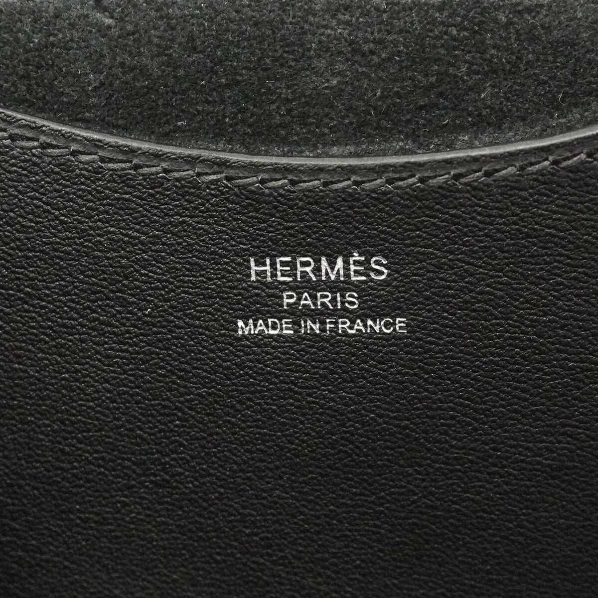 Hermes Black Taurillon Clemence Leather Handbag (Pre-Owned)