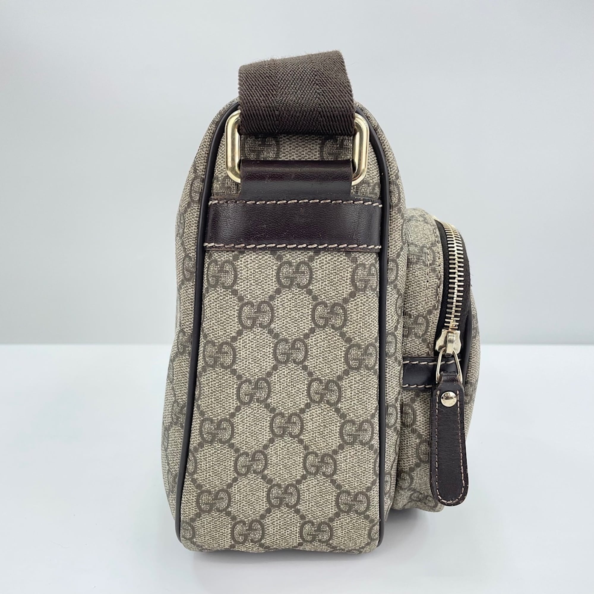 Gucci Gg Plus Beige Gg Plus Shoulder Bag (Pre-Owned)