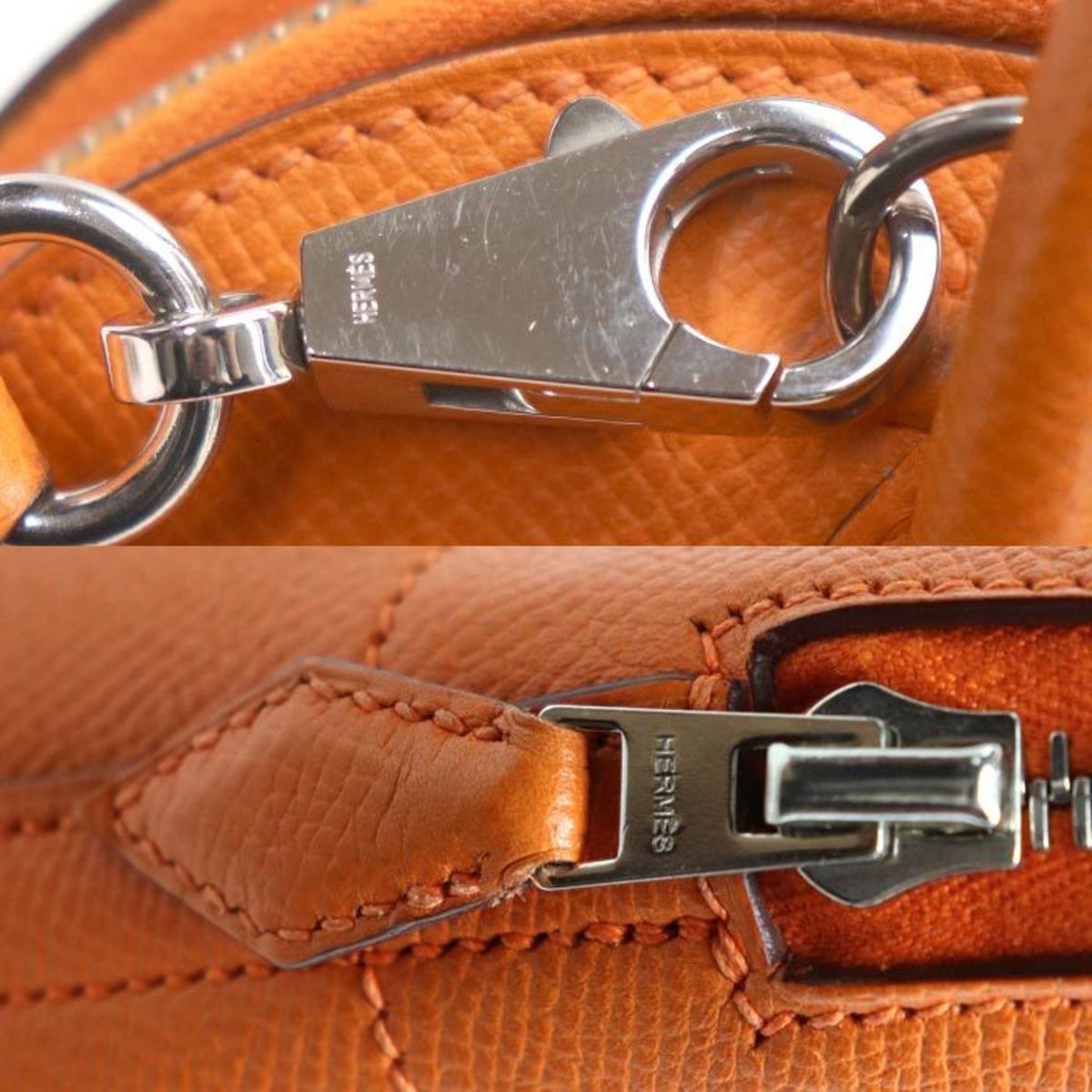 Hermes Orange Epsom Leather Shoulder Bag (Pre-Owned)