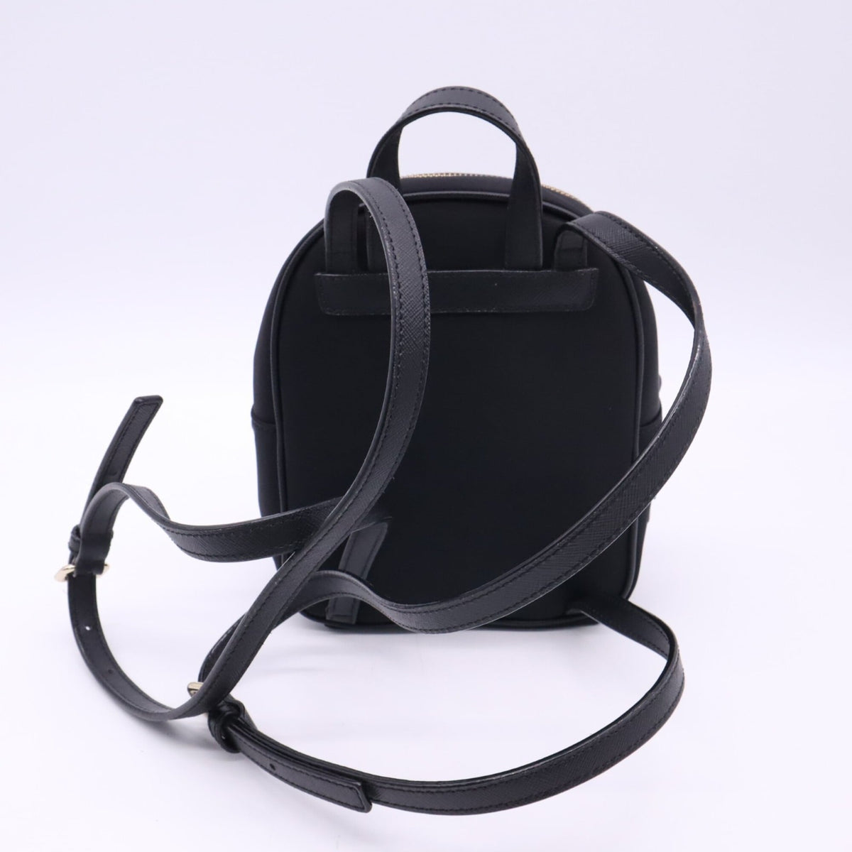 Kate Spade Black Nylon Leather Backpack (Pre-Owned)