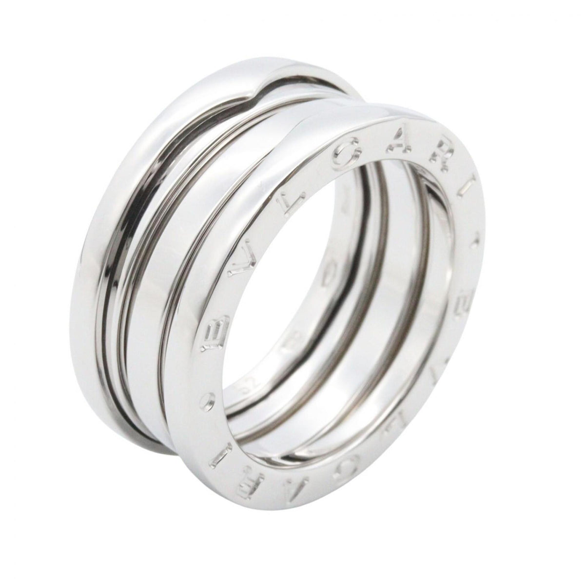 Bvlgari Silver White Gold (18K) Band Ring (Pre-Owned)