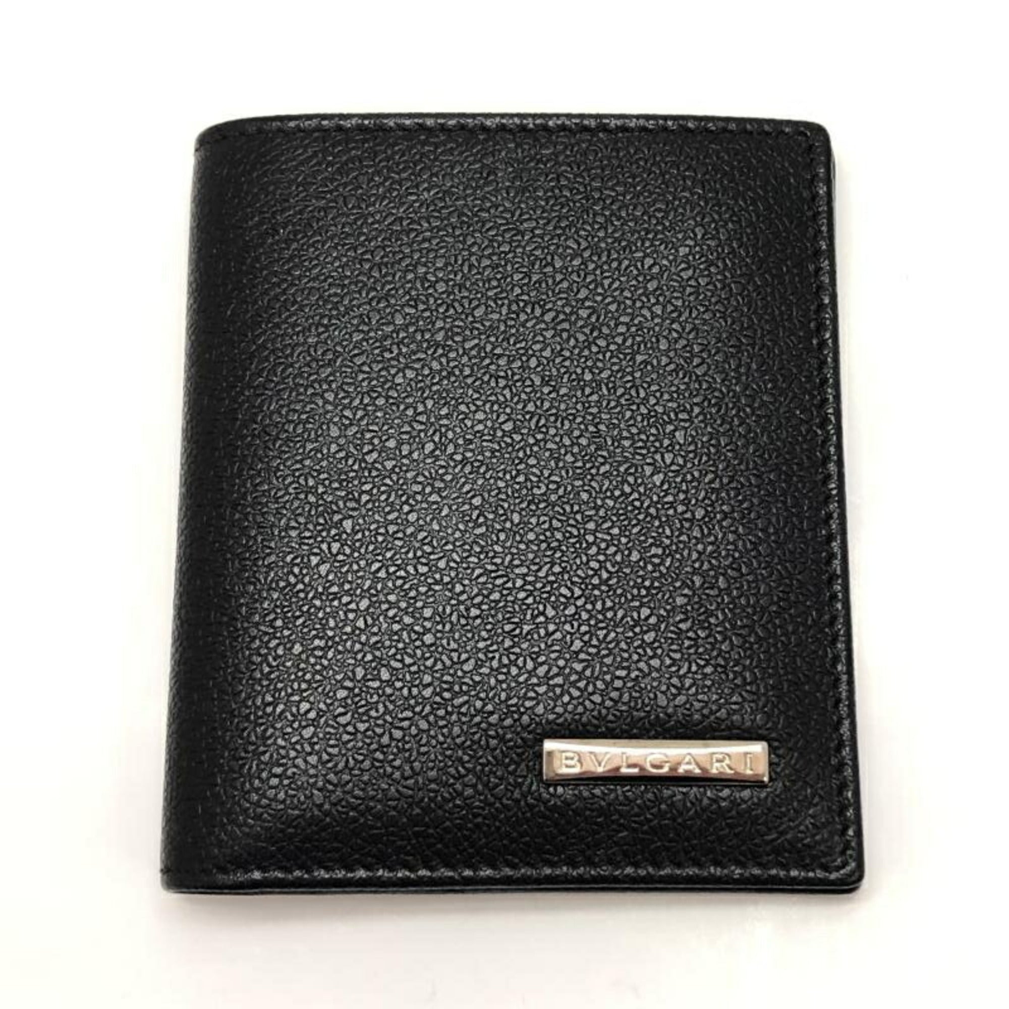 Bvlgari Black Leather Wallet (Bi-Fold) (Pre-Owned)