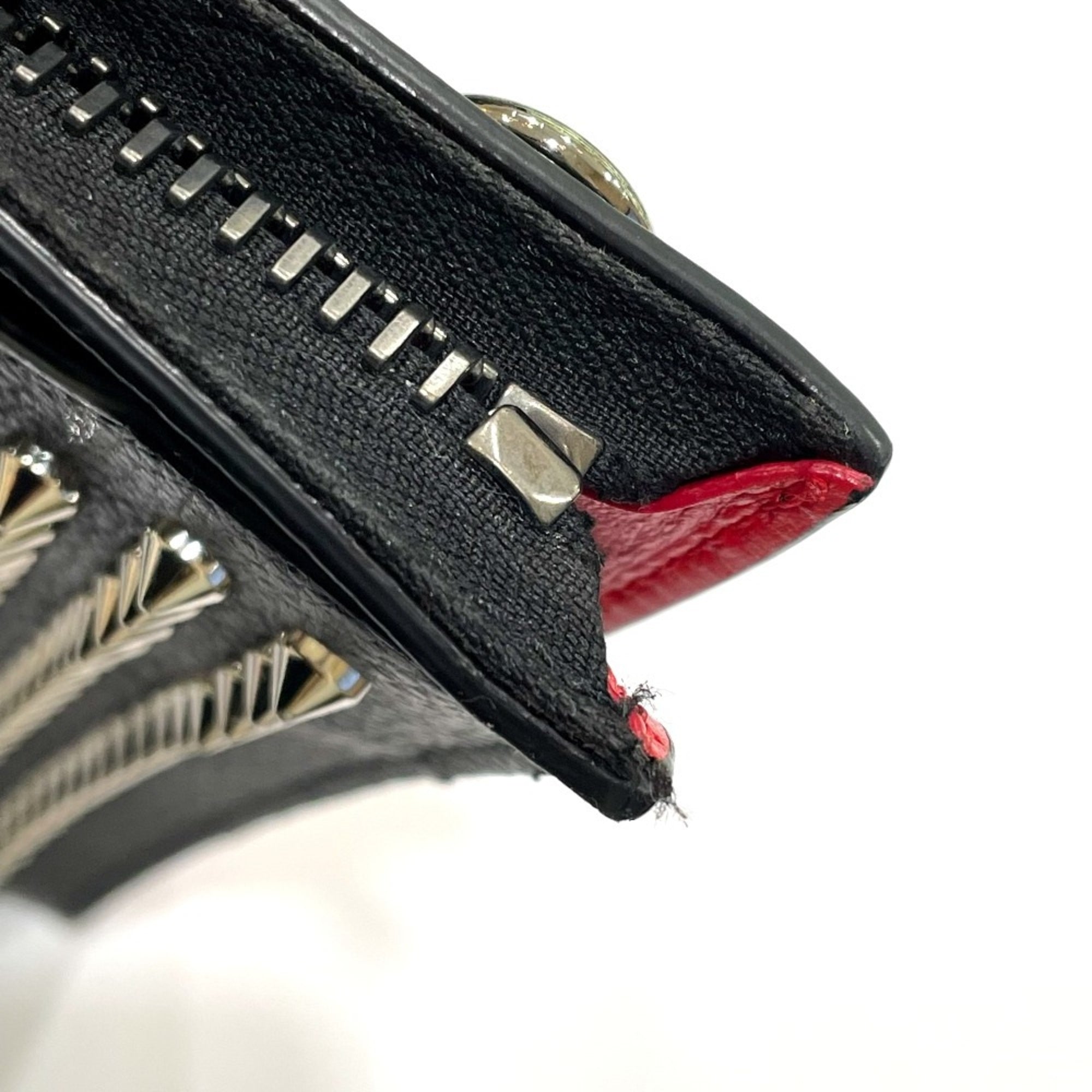 Christian Louboutin Black Leather Clutch Bag (Pre-Owned)