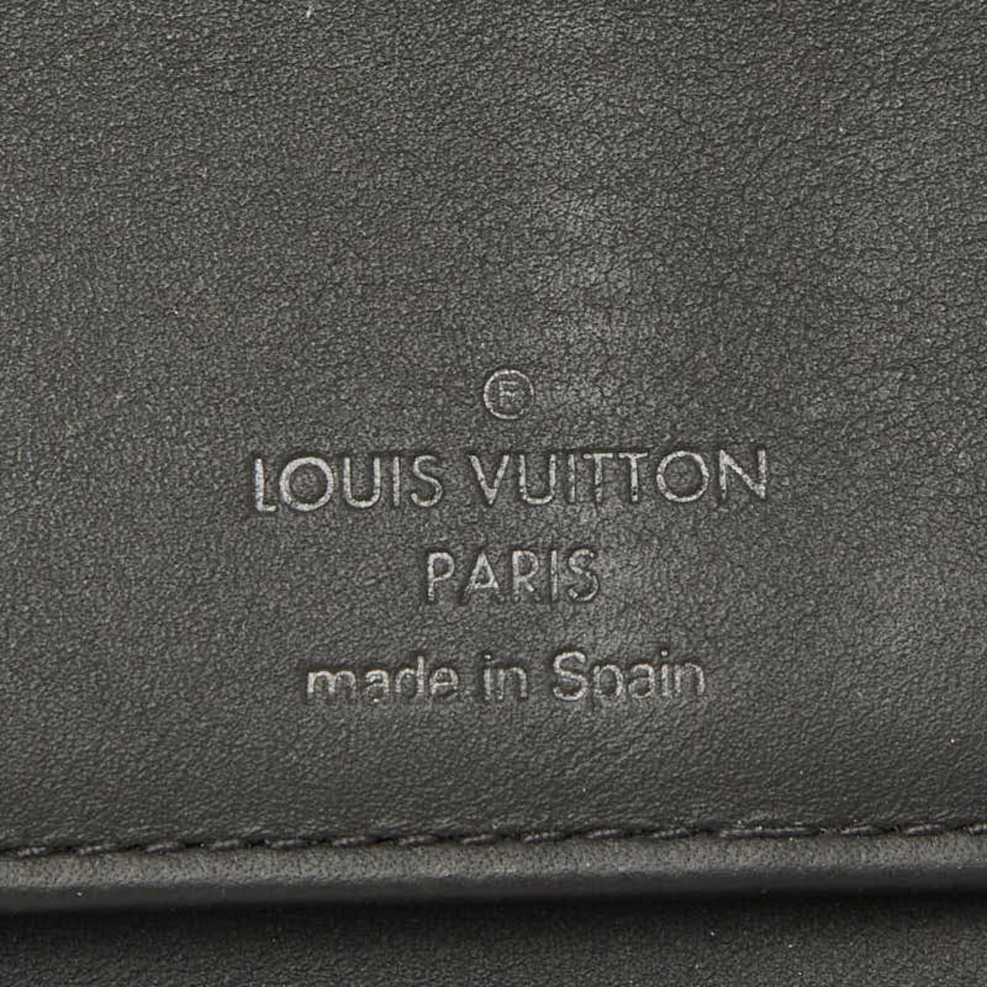 Louis Vuitton Black Monogram Leather Coin Purse/Coin Case (Pre-Owned)