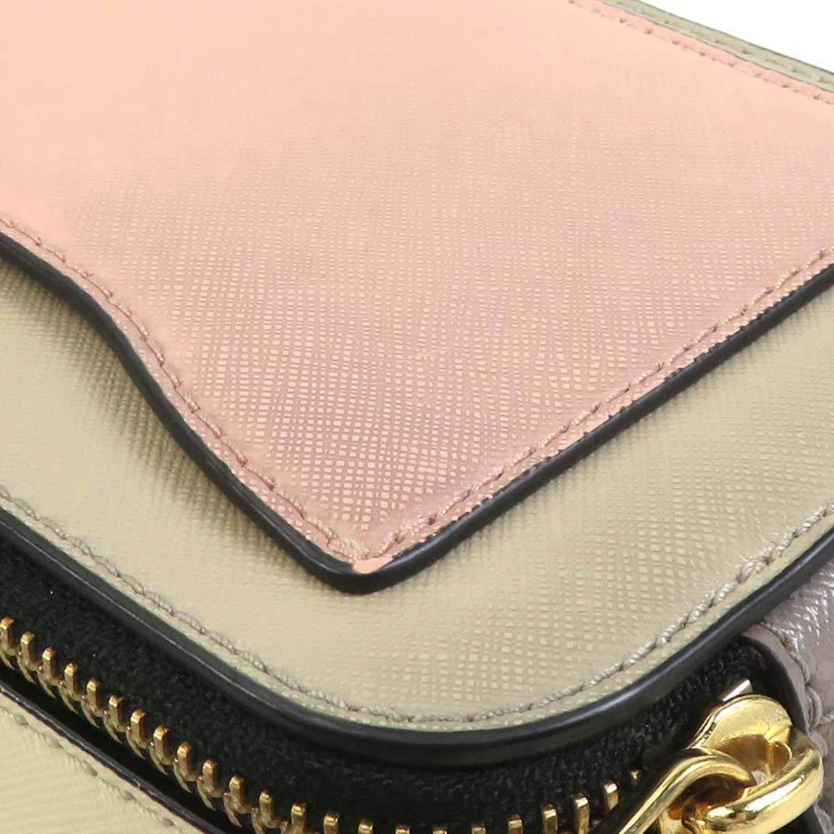 Marc Jacobs Beige Gray Pink Coated Canvas Shoulder Bag (Pre-Owned)