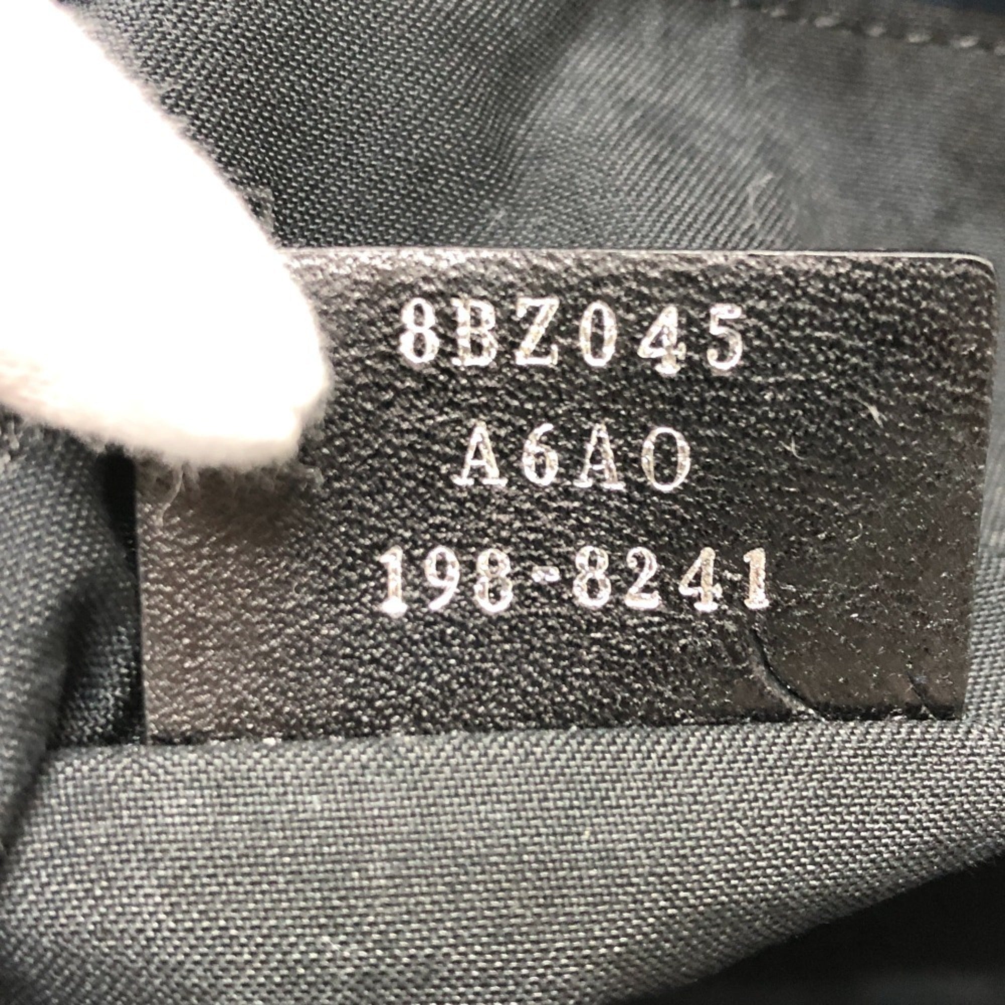 Fendi Zucca Navy Nylon Backpack (Pre-Owned)