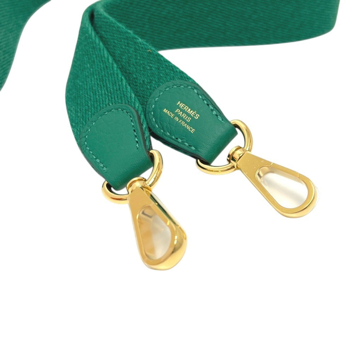 Hermes Green Taurillon Clemence Leather Handbag Shoulder Bag (Pre-Owned)