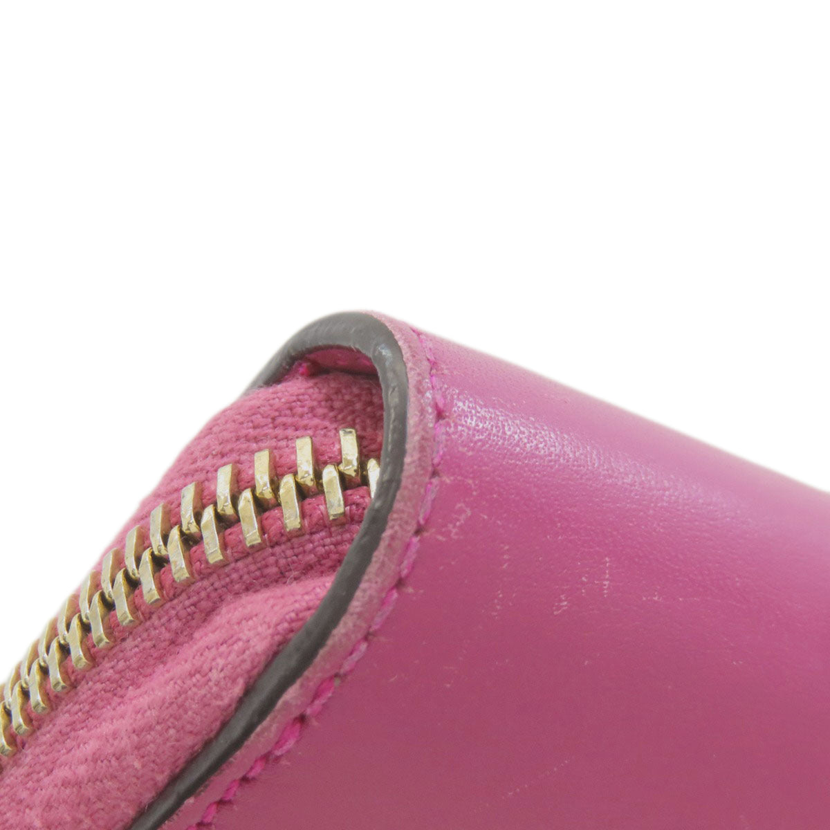Gucci Pink Leather Long Wallet (Bi-Fold) (Pre-Owned)
