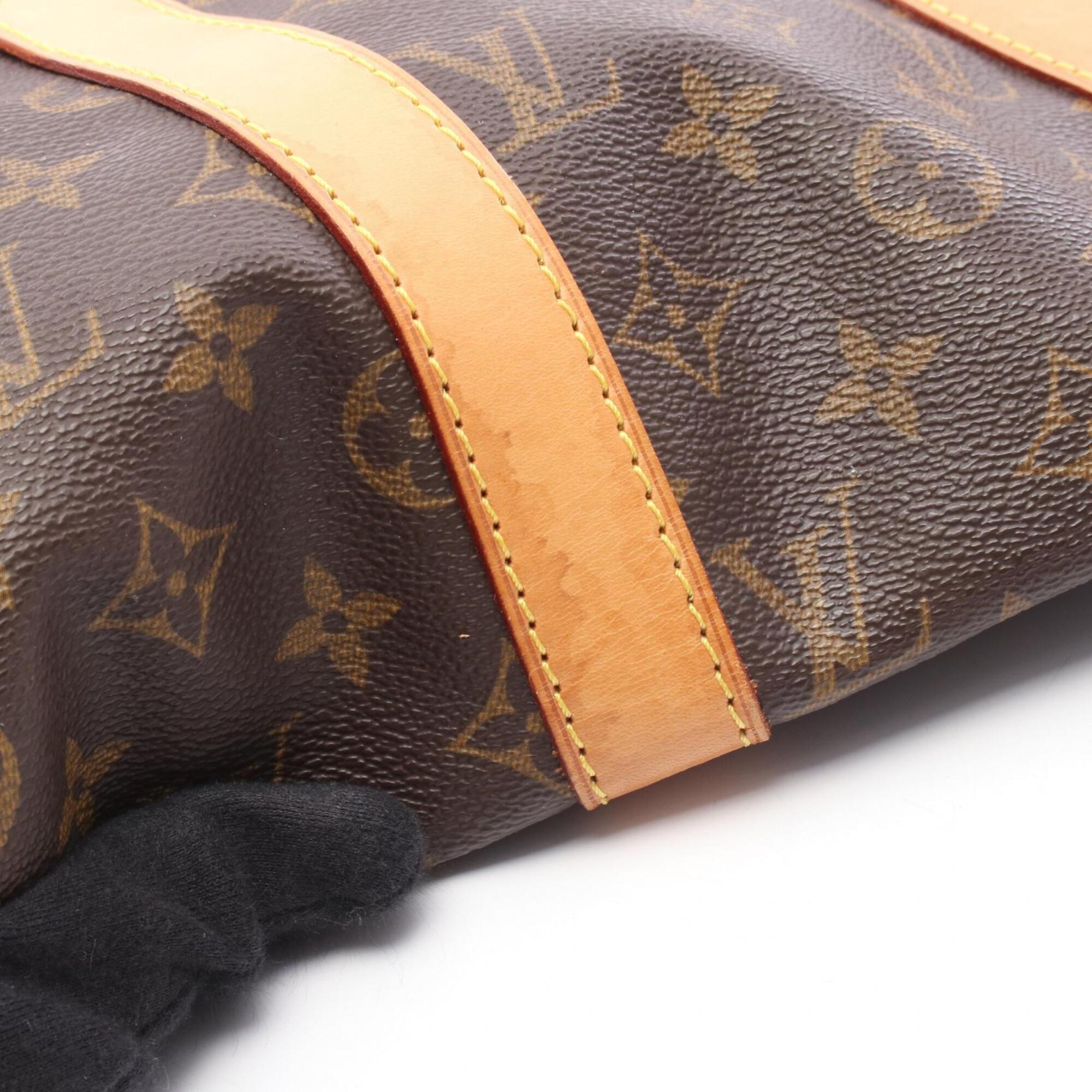 Louis Vuitton Brown Pvc Coated Canvas Leather Boston Bag (Pre-Owned)