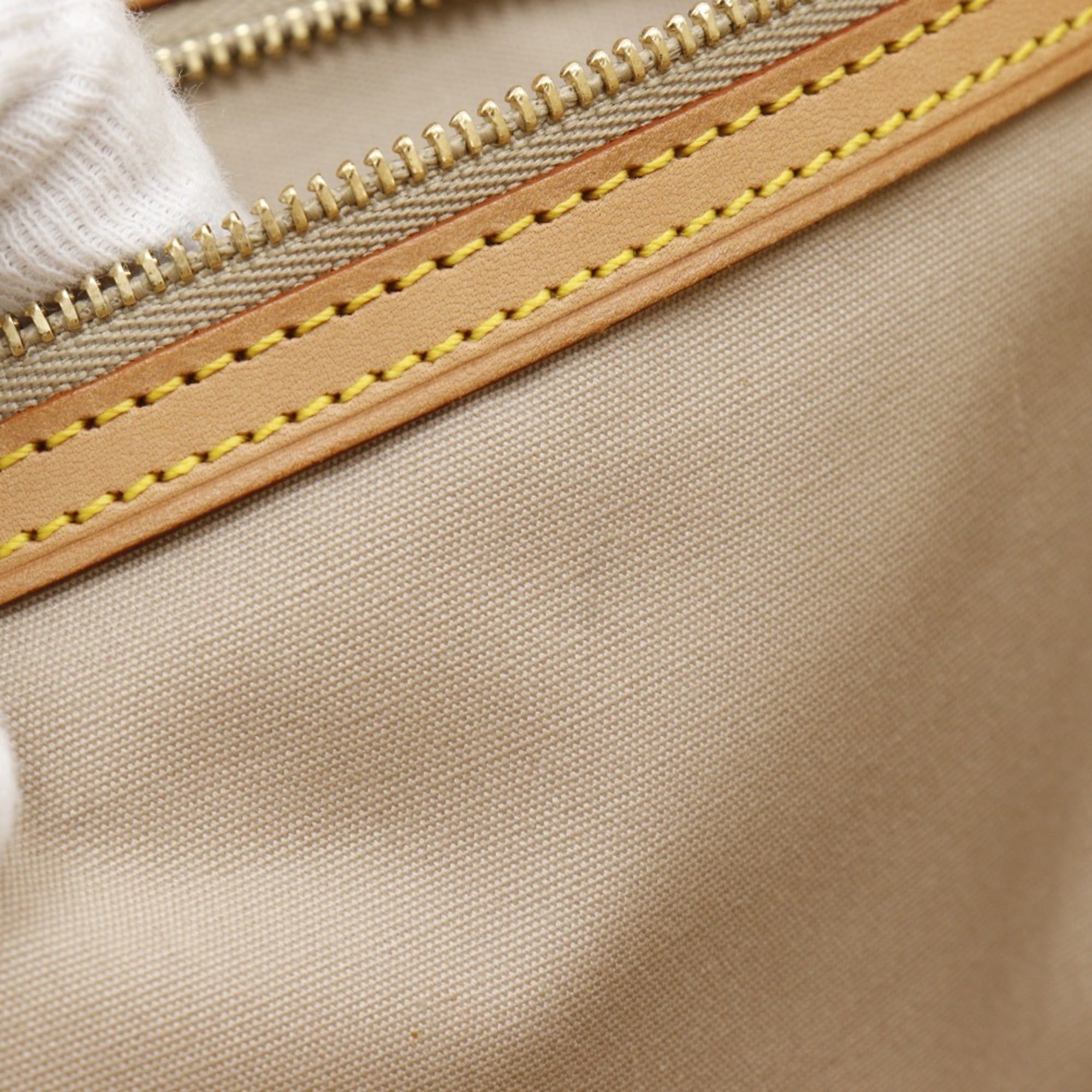 Louis Vuitton Beige Yellow Monogram Vernis Boston Bag Tote Bag (Pre-Owned)