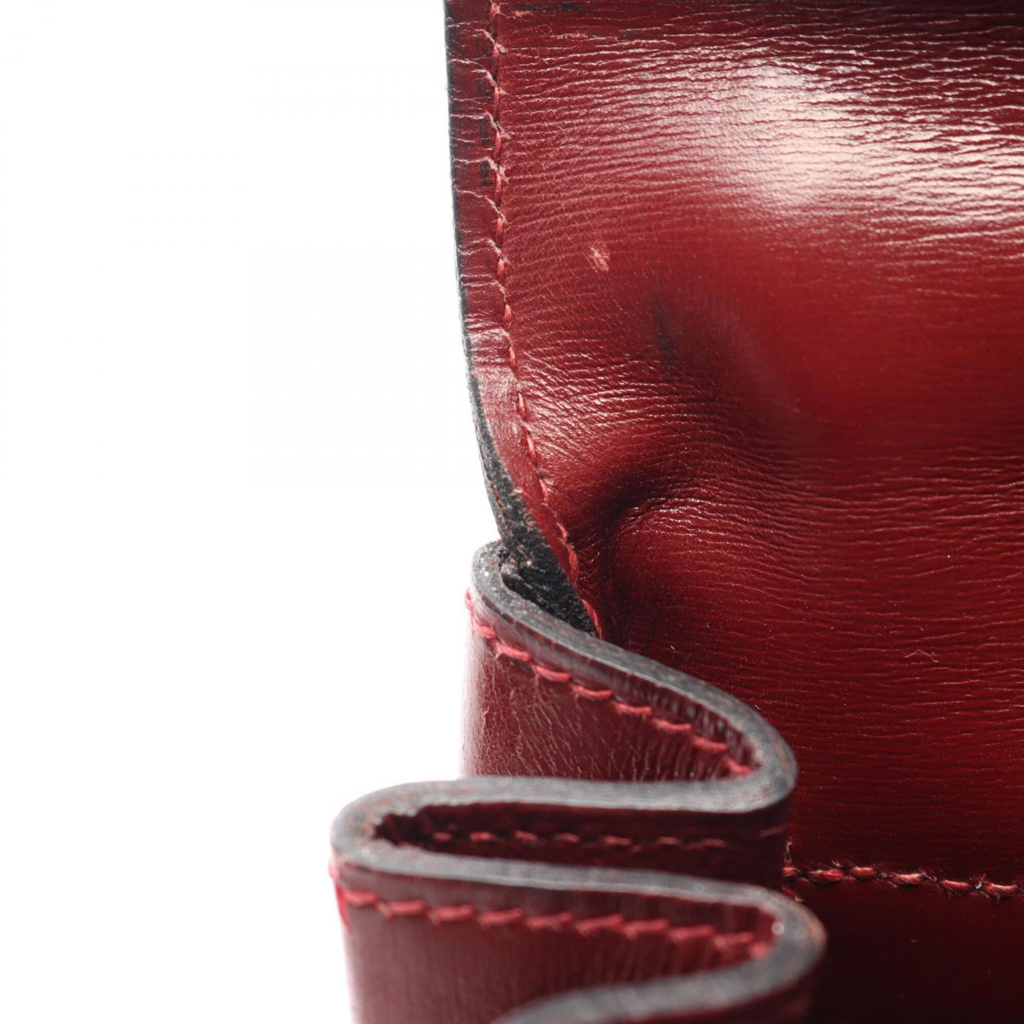 Hermes Beige Bordeaux Toile H Handbag (Pre-Owned)