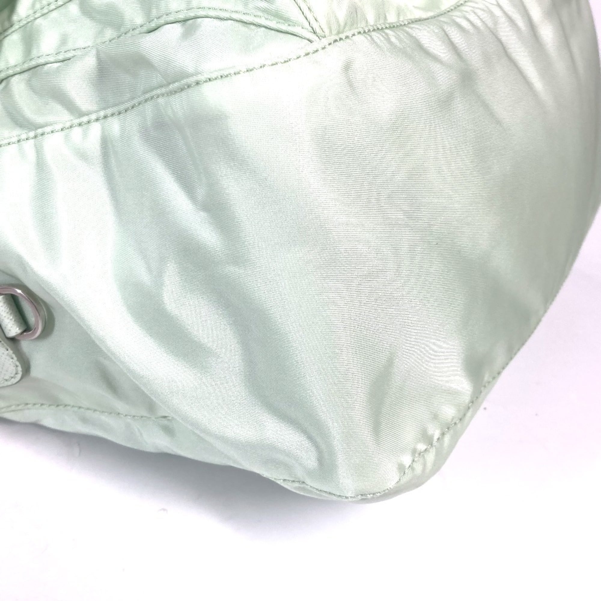 Prada Green Nylon Shoulder Bag (Pre-Owned)
