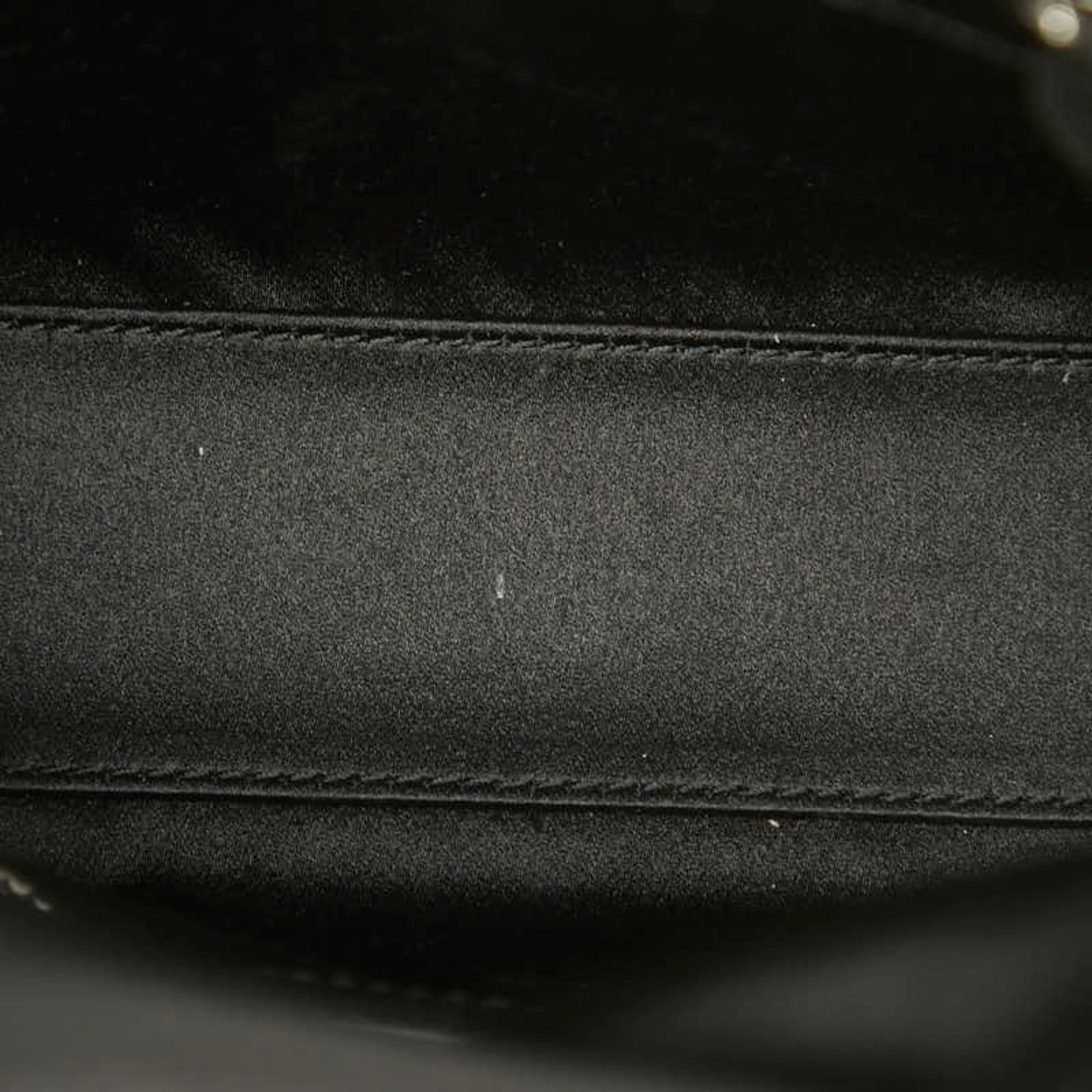 Christian Dior Lady Dior Black Satin Handbag Shoulder Bag (Pre-Owned)