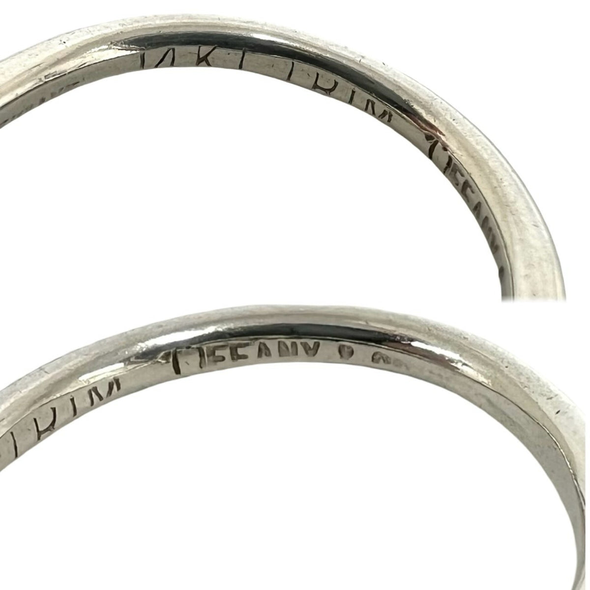 Tiffany Gold Silver Silver 925 Band Ring (Pre-Owned)
