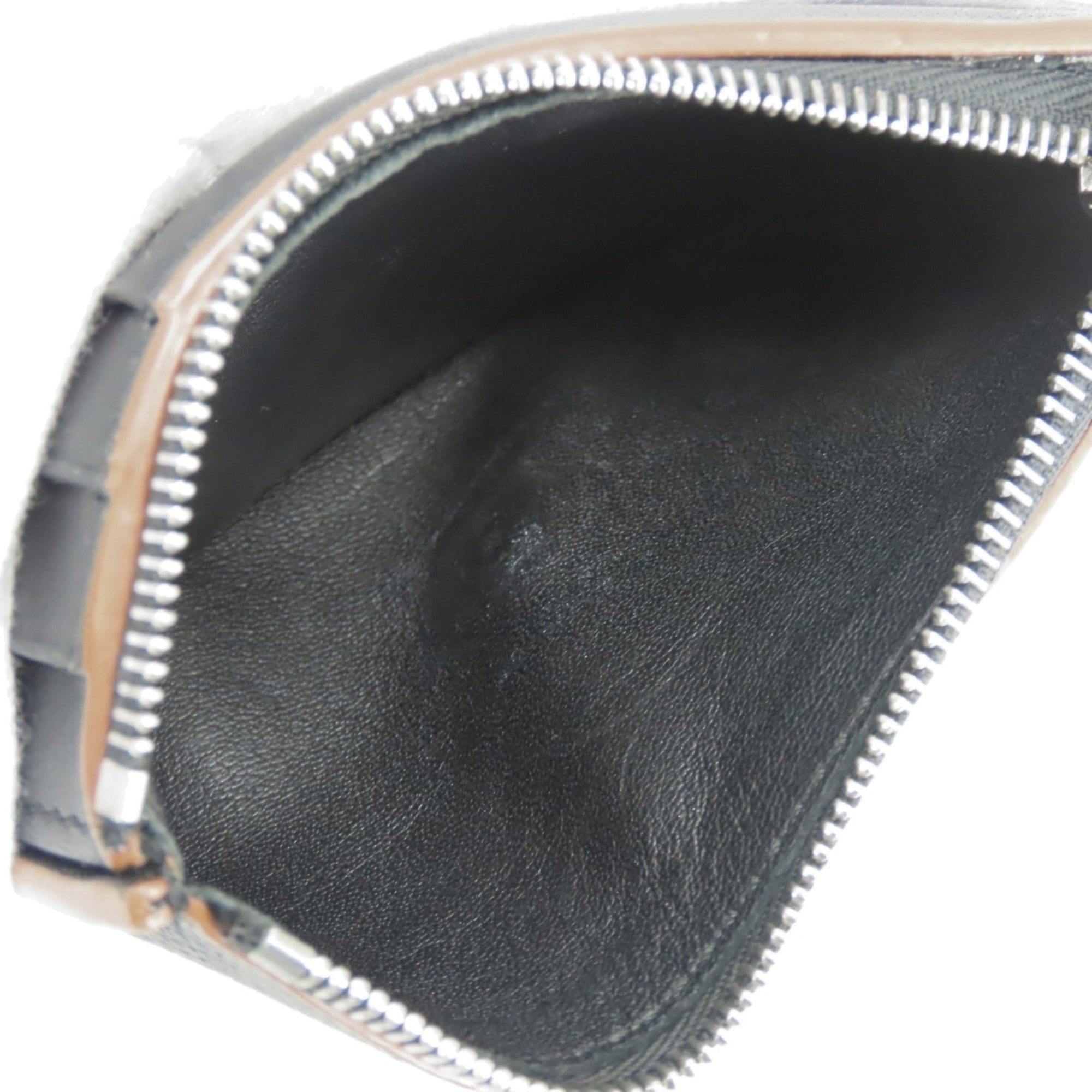 Loewe Black Brown Leather Wallet (Tri-Fold) (Pre-Owned)