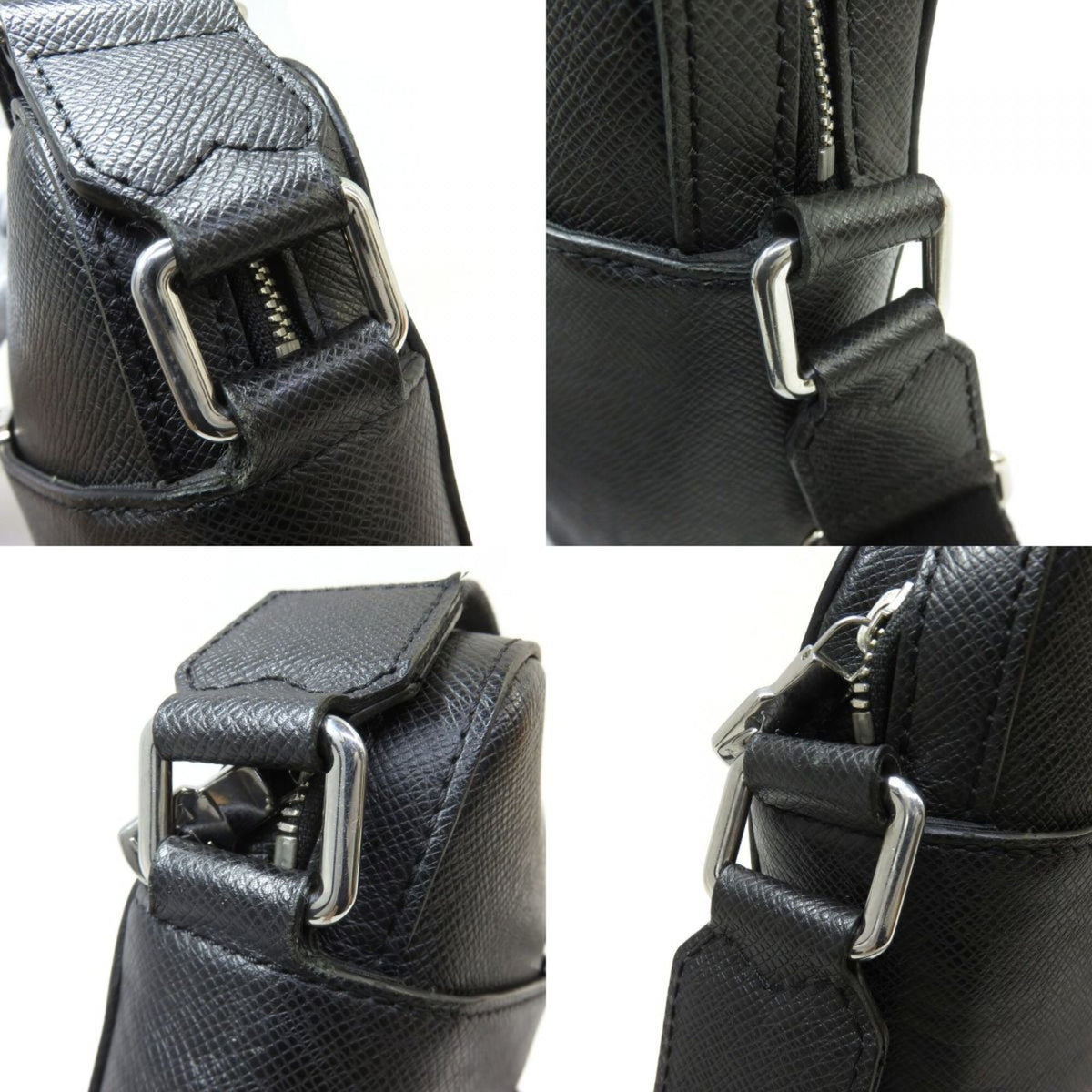 Louis Vuitton Noir Taiga Leather Pochette Shoulder Bag (Pre-Owned)