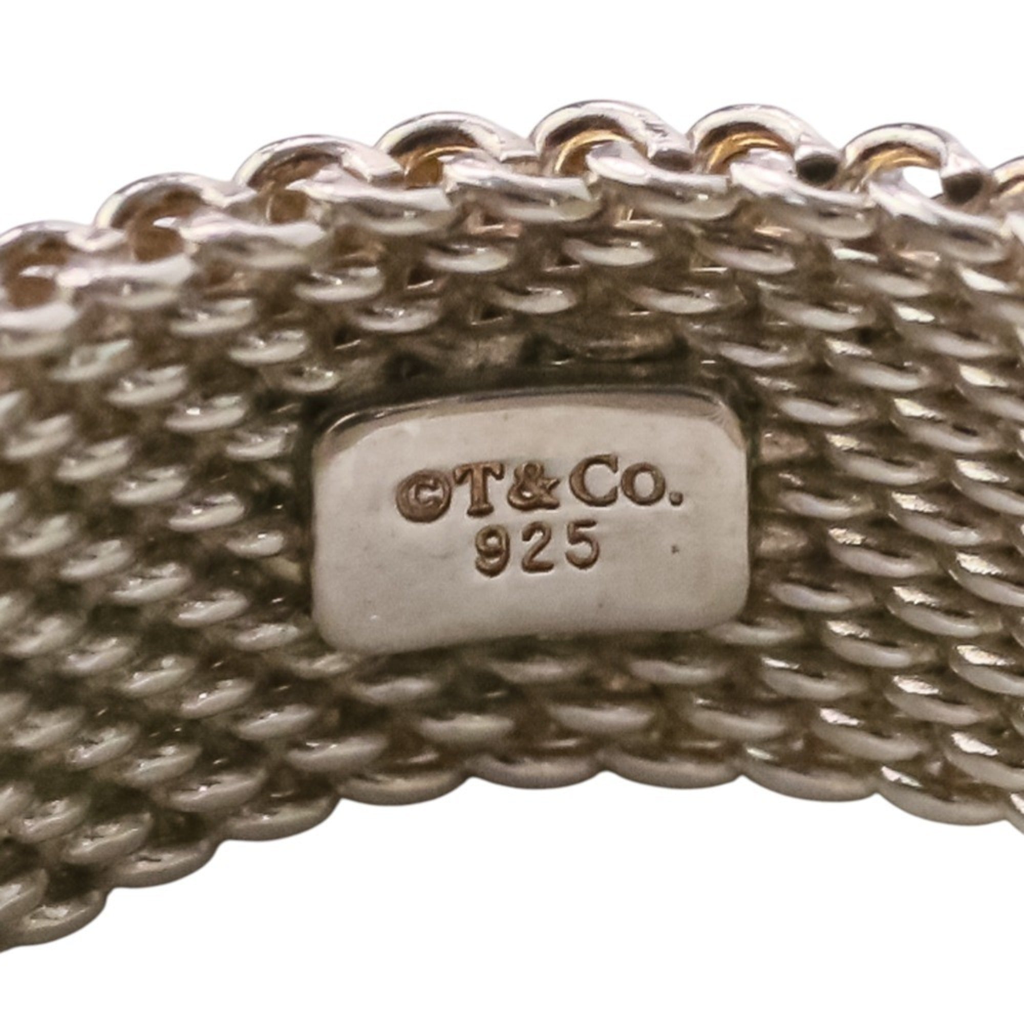 Tiffany Silver Silver 925 Band Ring (Pre-Owned)