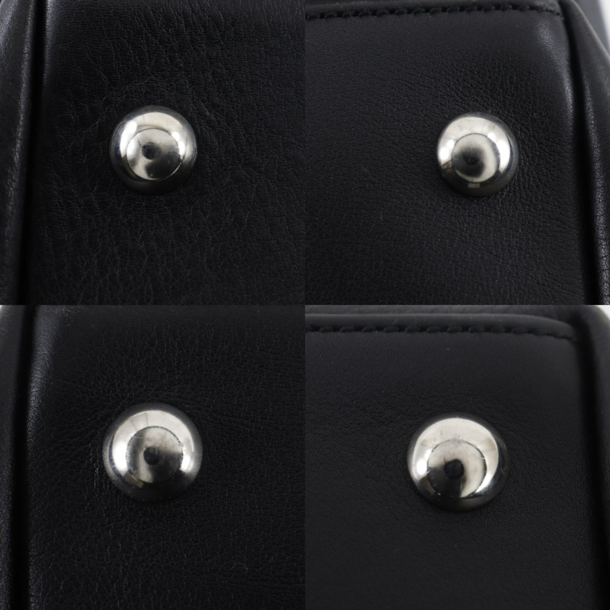 Gucci Black Leather Boston Bag (Pre-Owned)