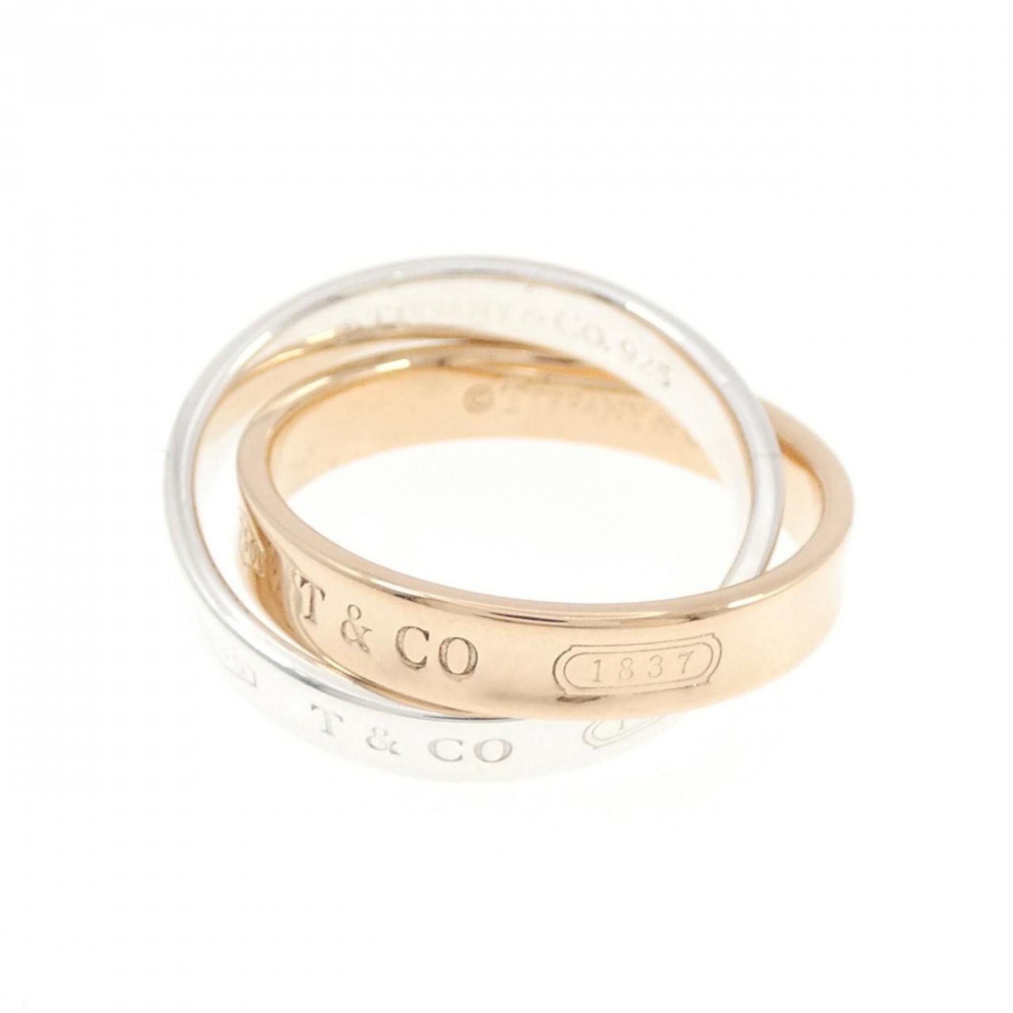 Tiffany Pink Gold (18K) Silver 925 Band Ring (Pre-Owned)