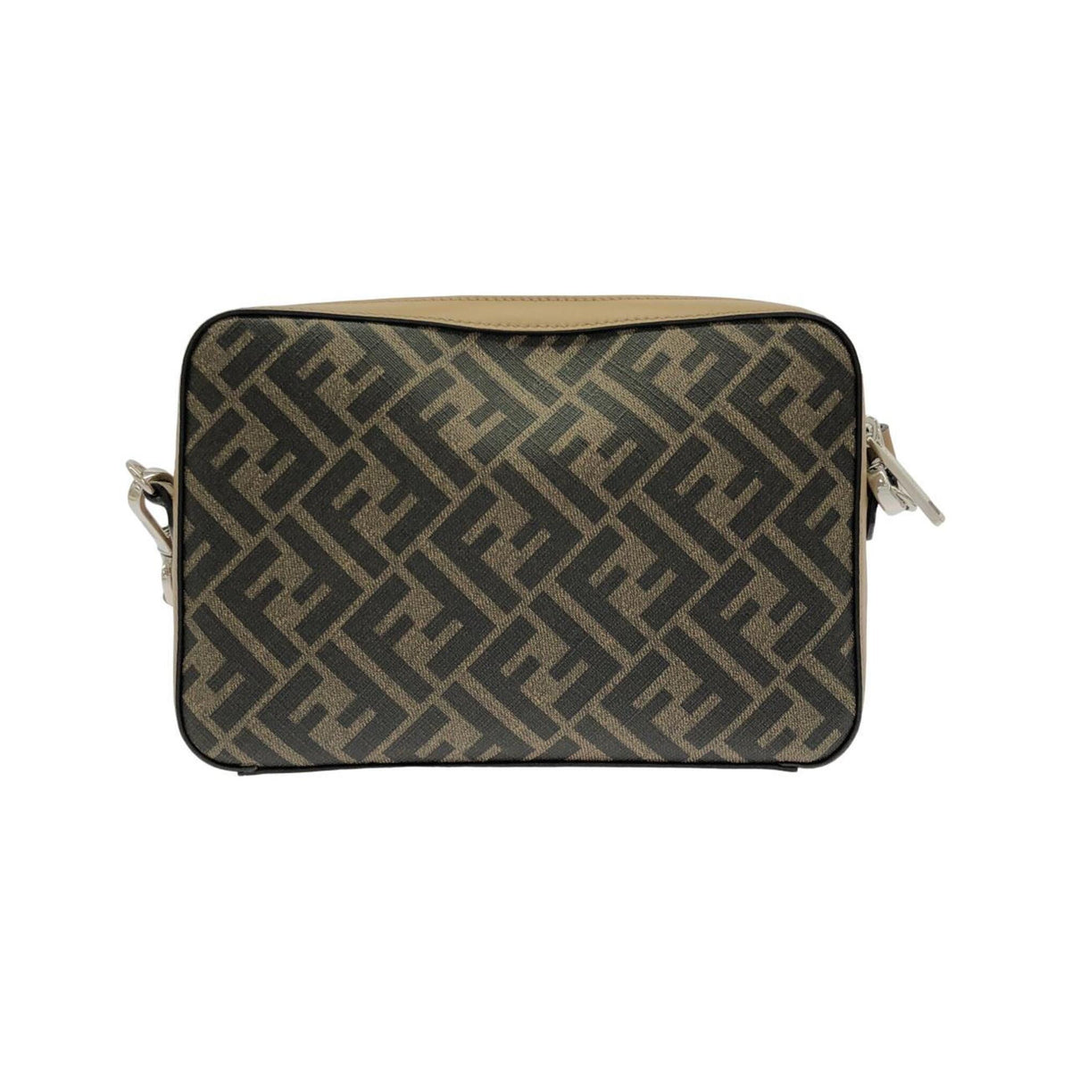 Fendi Brown Coated Canvas Leather Shoulder Bag (Pre-Owned)