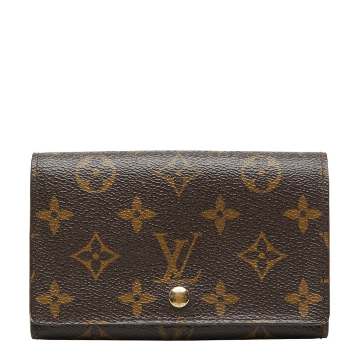 Louis Vuitton Brown Pvc Leather Long Wallet (Bi-Fold) (Pre-Owned)