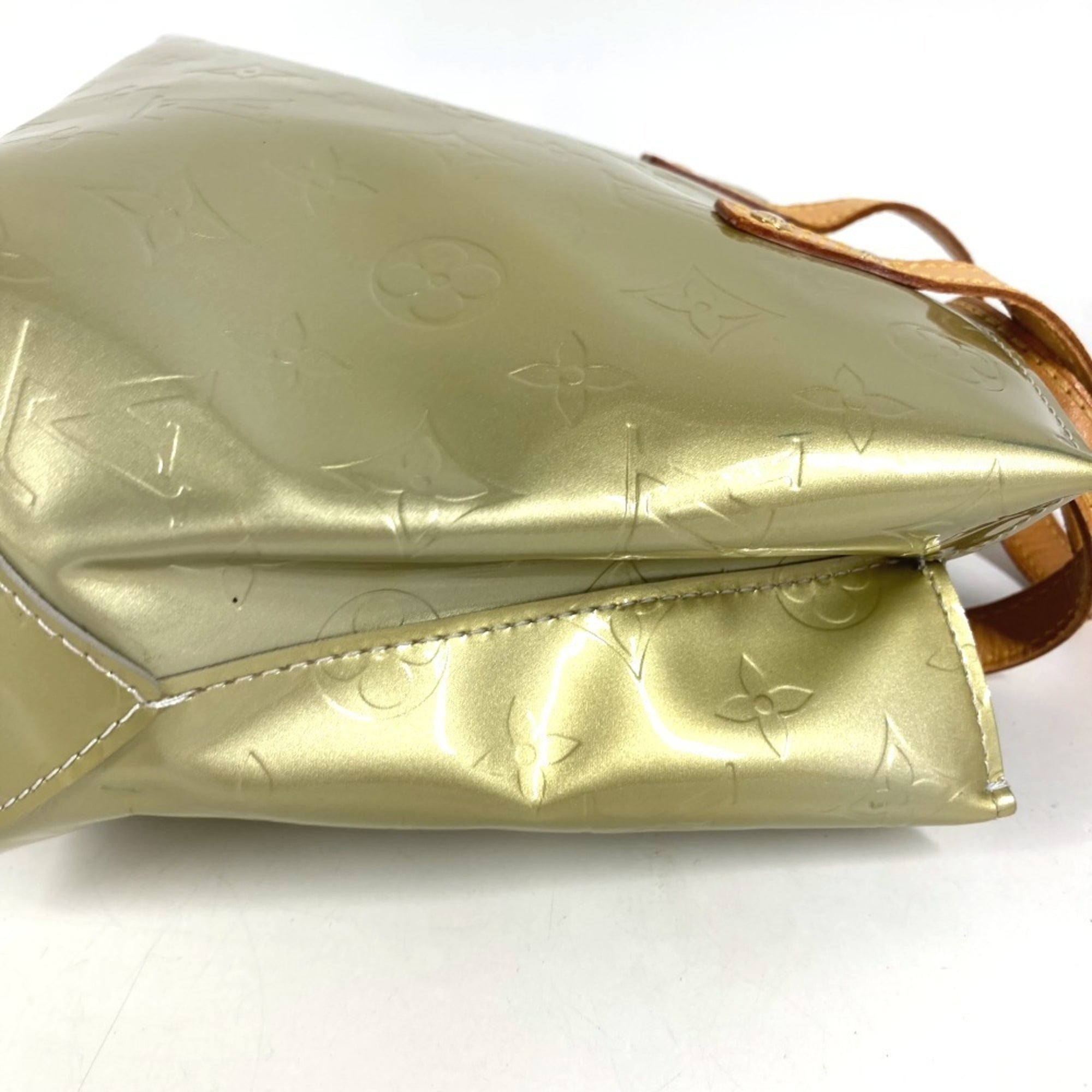 Louis Vuitton Green Monogram Vernis Handbag Tote Bag (Pre-Owned)
