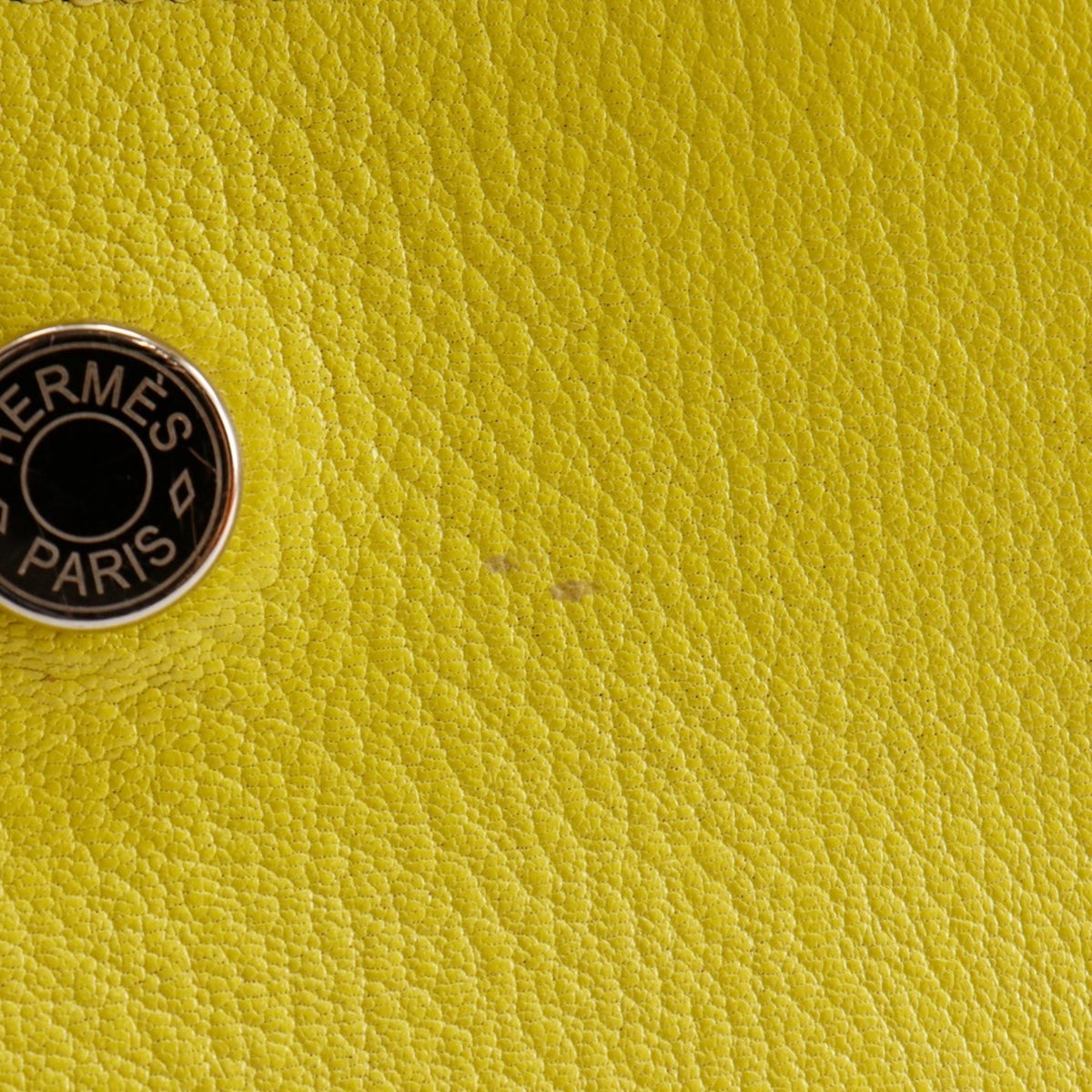 Hermes Yellow Chevre Leather Clutch Bag (Pre-Owned)