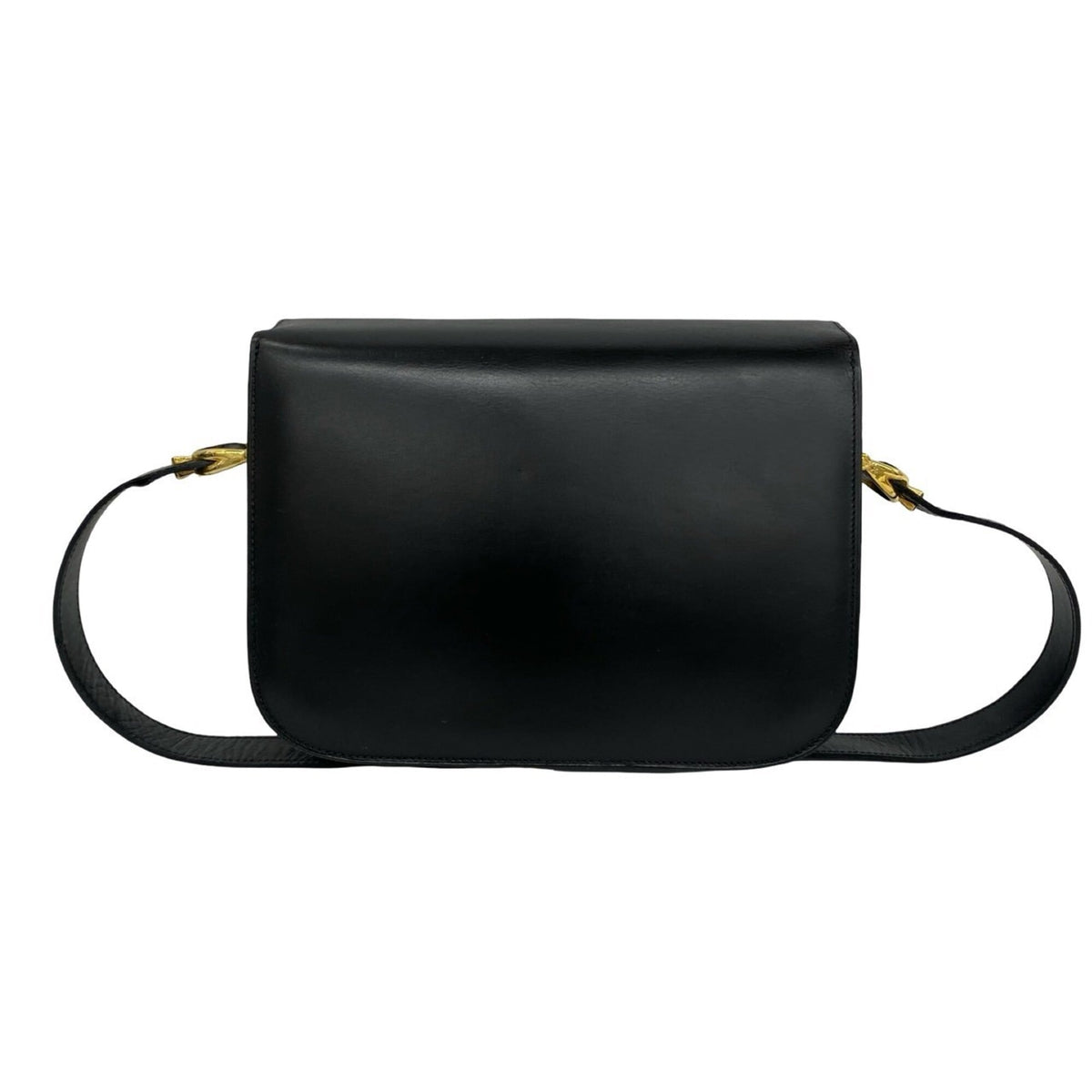 Celine Black Leather Pochette Shoulder Bag (Pre-Owned)