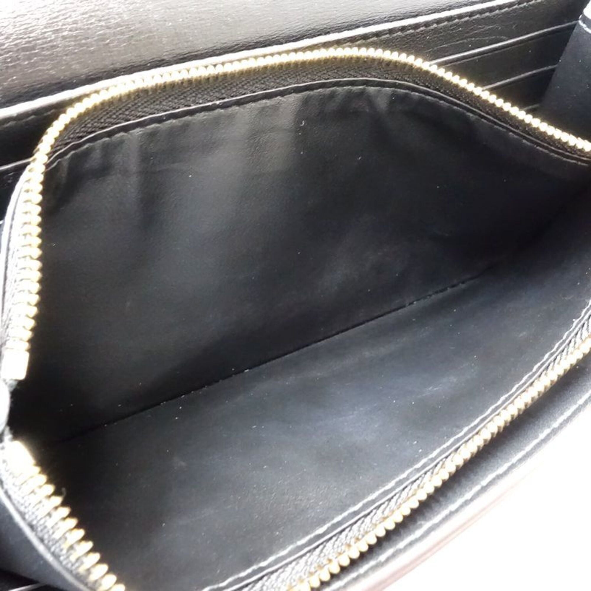 Cartier Black Leather Long Wallet (Bi-Fold) (Pre-Owned)