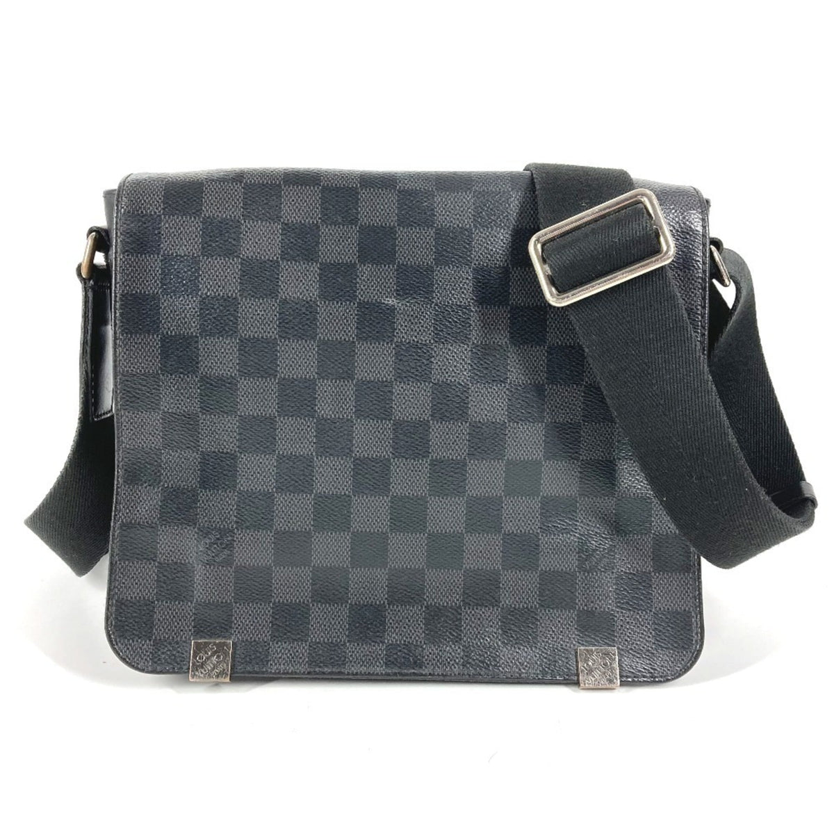 Louis Vuitton Damier Graphite Black Damier Graphite Shoulder Bag (Pre-Owned)