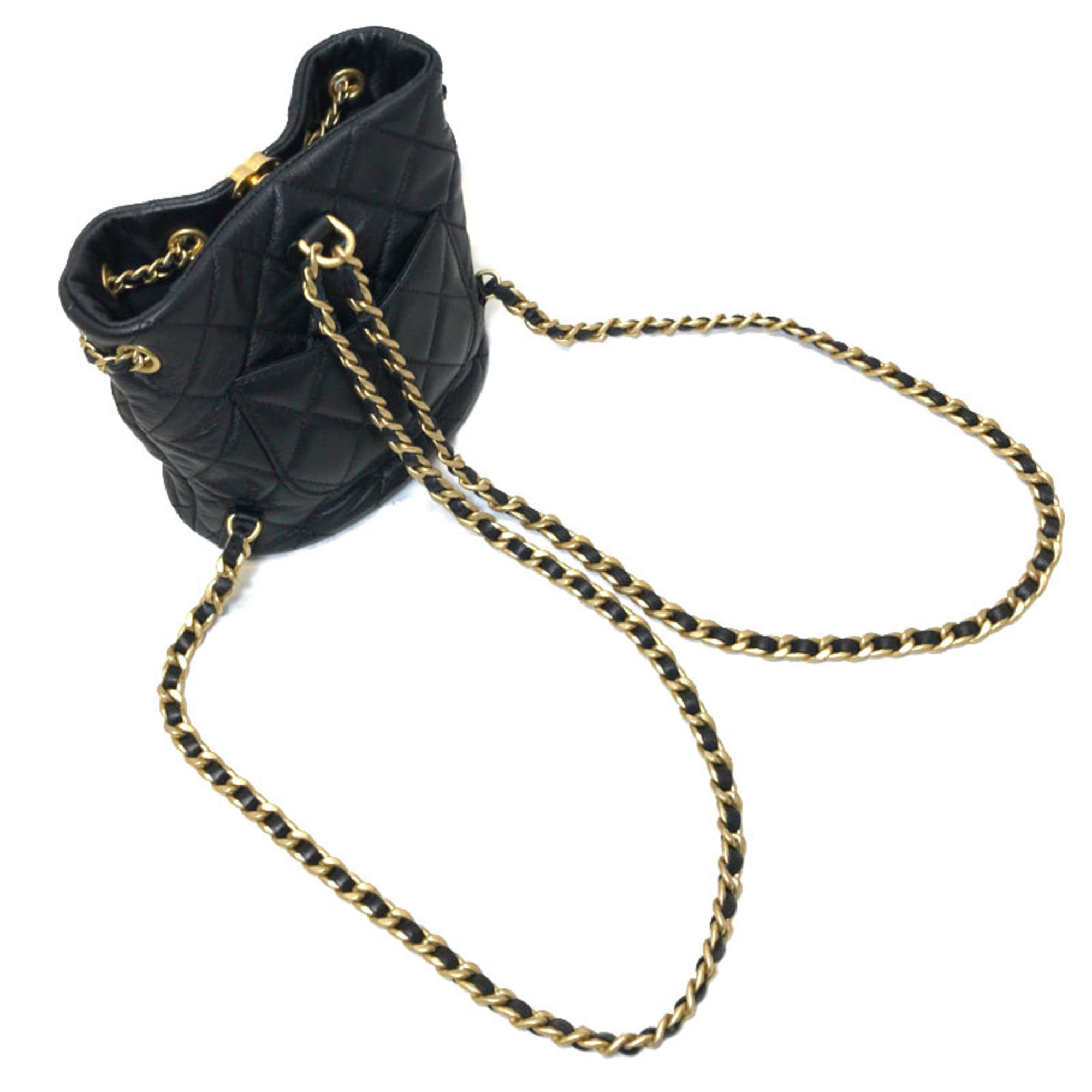 Chanel Black Leather Backpack (Pre-Owned)