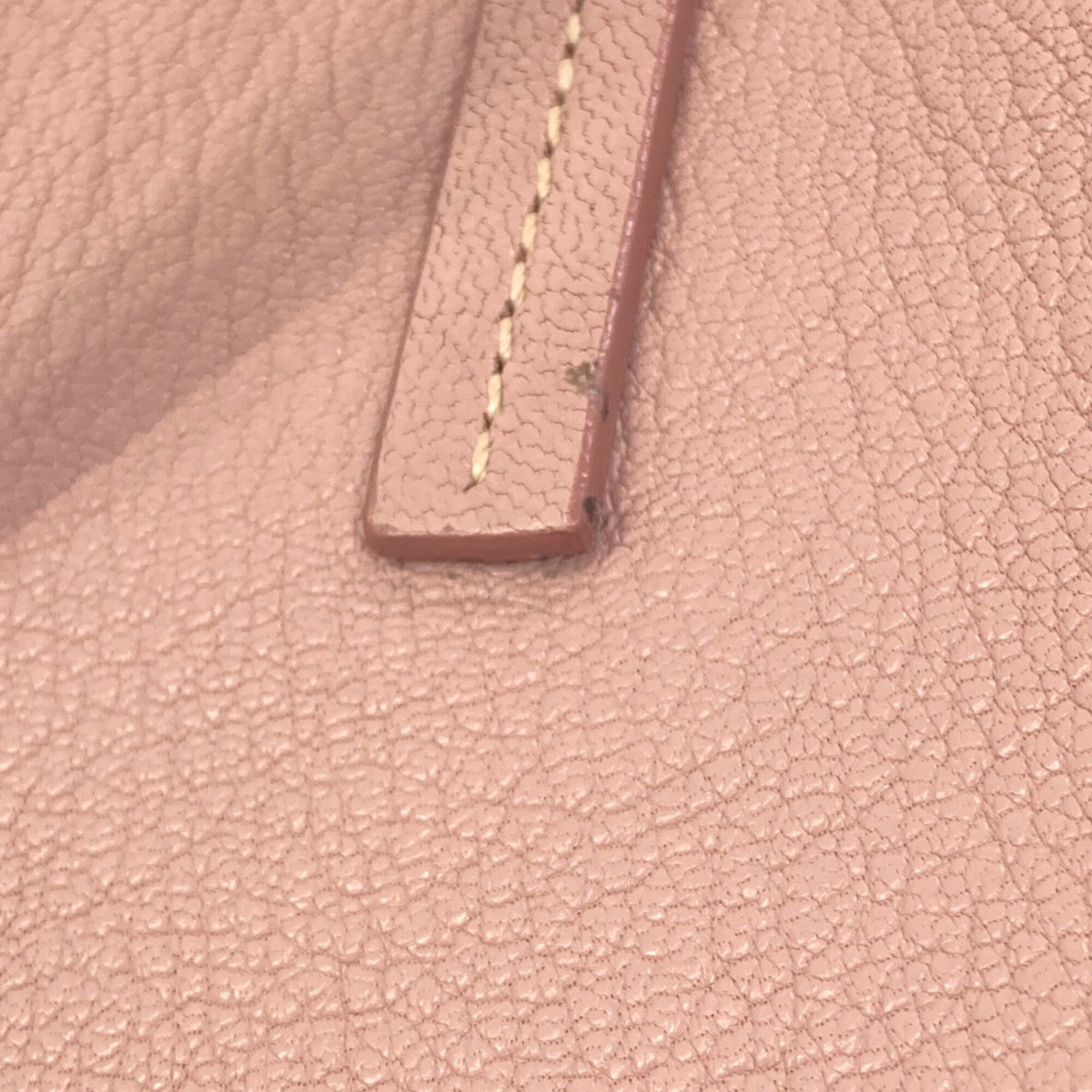 Miu Miu Pink Leather Tote Bag (Pre-Owned)