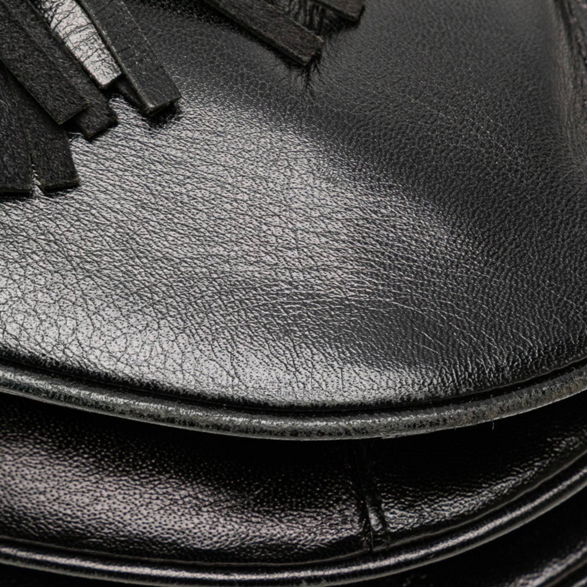 Saint Laurent Black Leather Shoulder Bag (Pre-Owned)