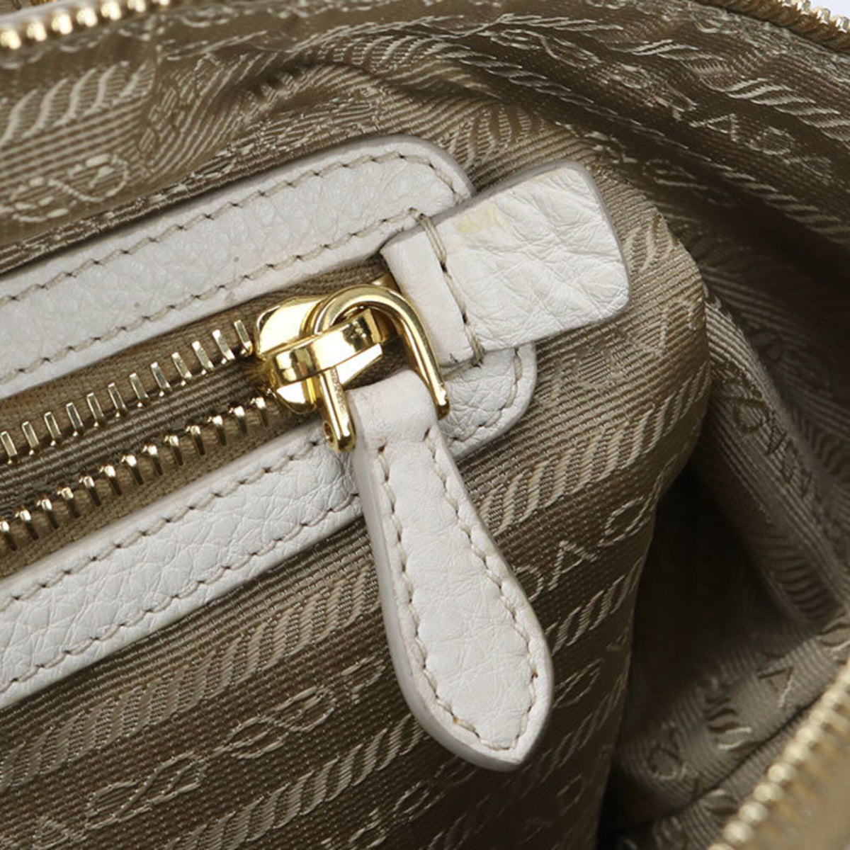 Prada Beige Canvas Tote Bag (Pre-Owned)